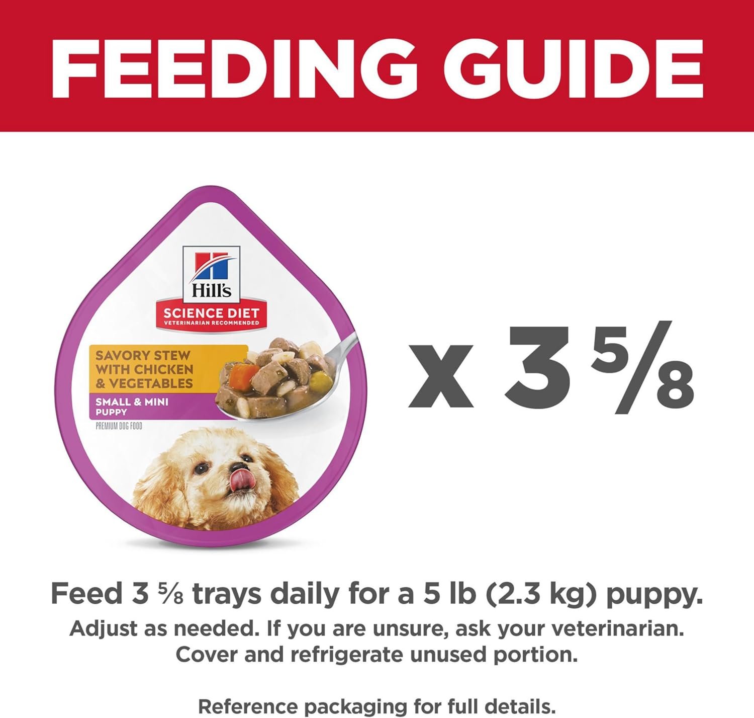 Hill's Science Diet Puppy, Puppy, Small & Mini Breeds Puppy Premium Nutrition, Wet Dog Food, Chicken & Vegetables Stew, 3.5 oz Tray, Case of 12 - Image 11