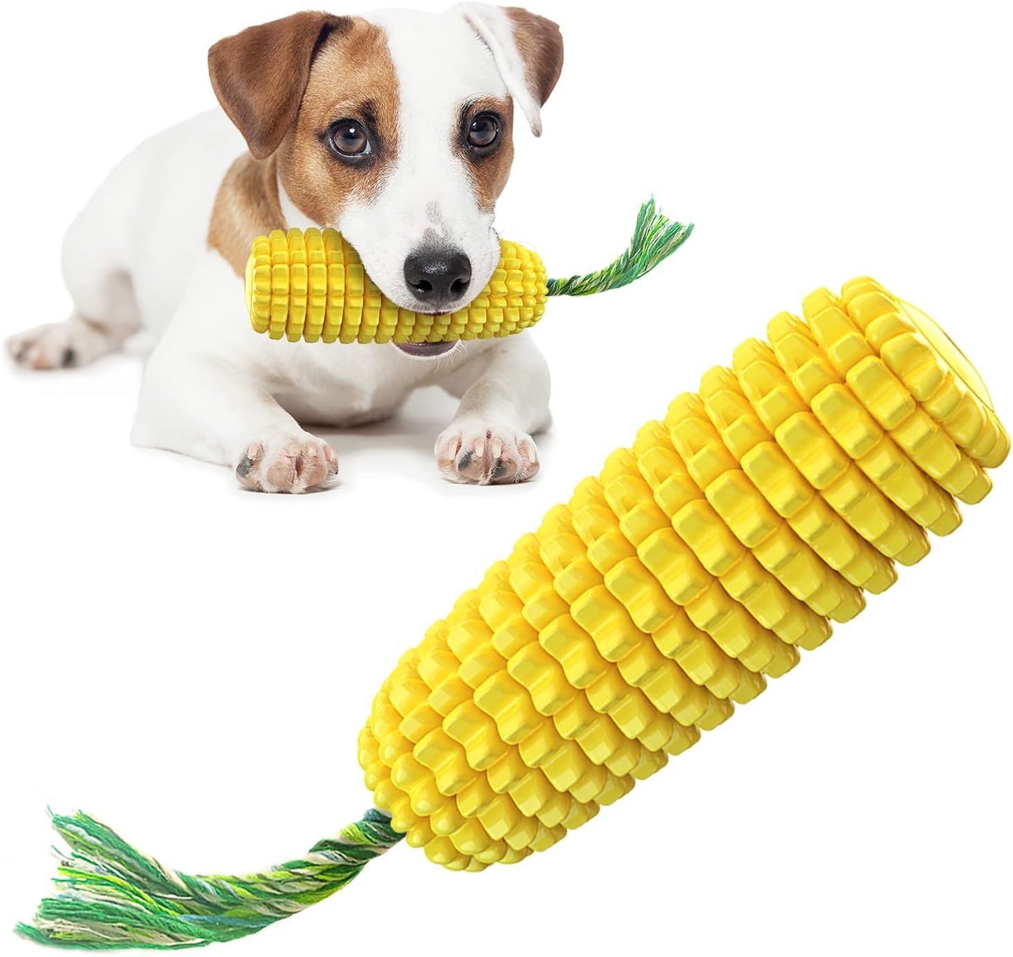 Dog Toys for Aggressive Chewers, Interactive Dog Chew Toys for Small Medium Large Breed, Durable Dog Squeaky Toy with Natural Rubber for Teeth Cleaning and Calming - Image 2