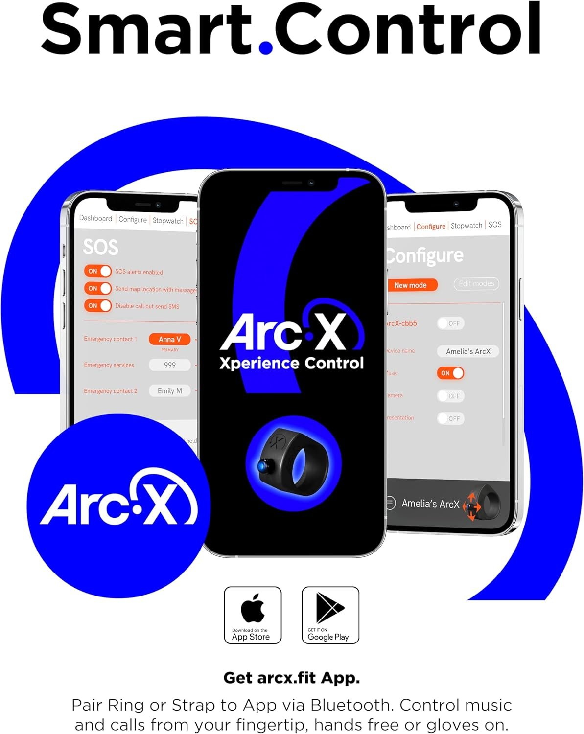 ArcX Bluetooth Smart Ring Remote Control - Waterproof, Super Light, Multi-Function Wearable Technology for The Ultimate Hands Free Control of Any Device - Image 7