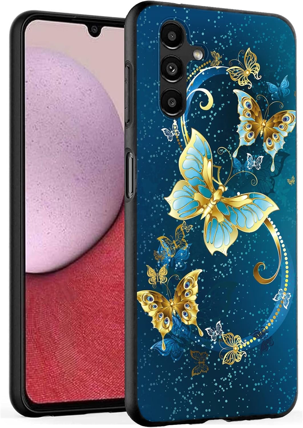 for Galaxy A14 5G Case, Samsung Galaxy A14 5G Case, TPU Slim Silicone Rubber Flexibility Soft Protective Cover Protector Phone Case for Samsung Galaxy A14 5G (Butterfly) - Image 2