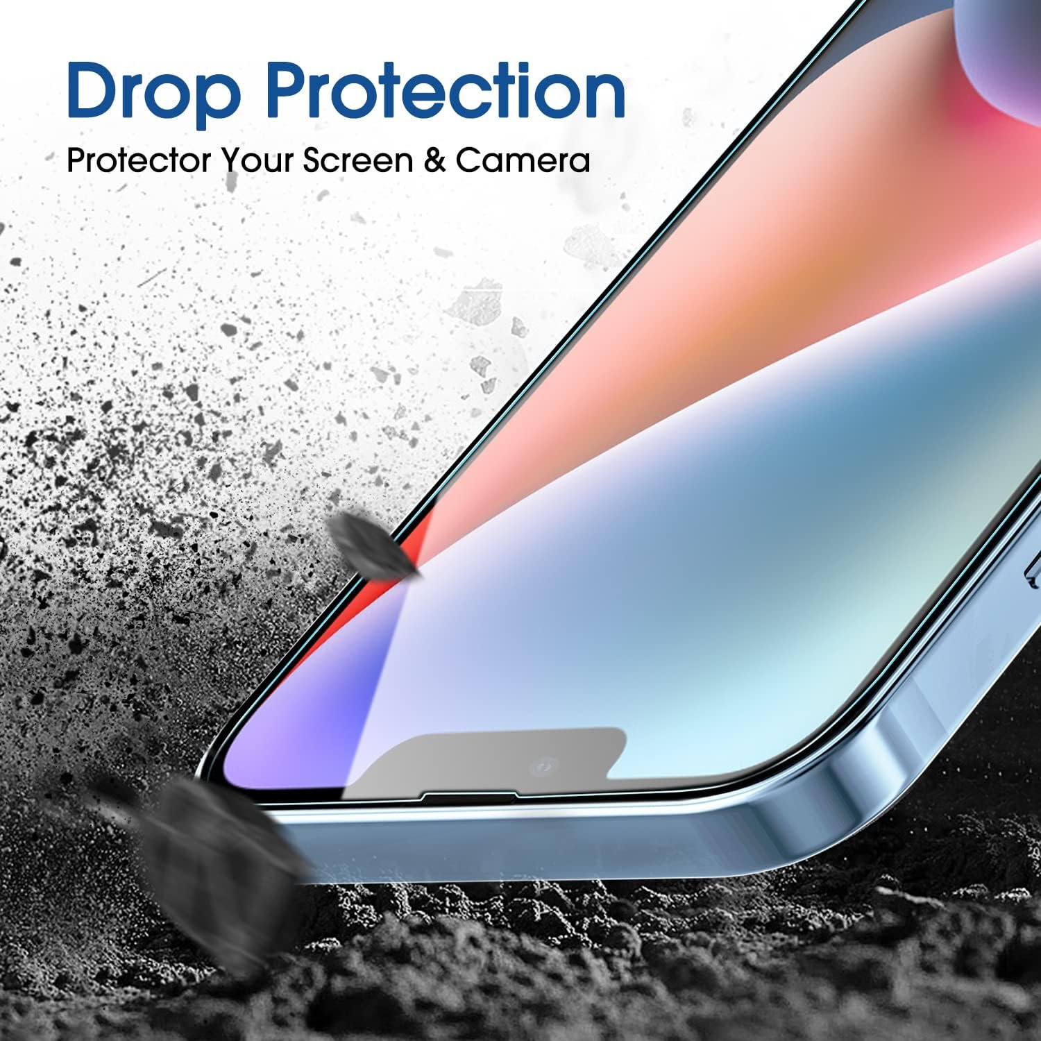 amFiIm Tempered Glass Screen Protector for iPhone 14 6.1"/iPhone 13/iPhone 13 Pro 6.1", Easy OneTouch Installation, Auto-alignment, Bubble Free Case Friendly, Anti-Scratch - Image 6