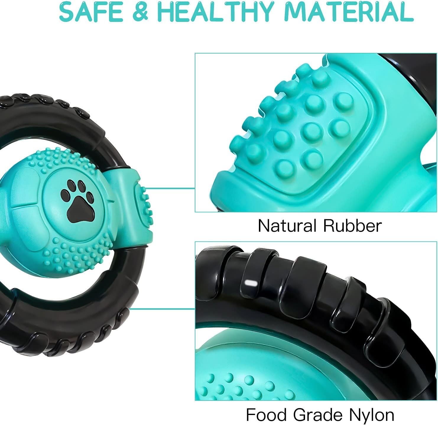 Dog Toys for Aggressive Chewers, Squeaky Dog Toys, Indestructible Dog Chew Toys for Medium Large Dogs, Milk Flavor Dog Toys to Keep Them Busy - Image 4