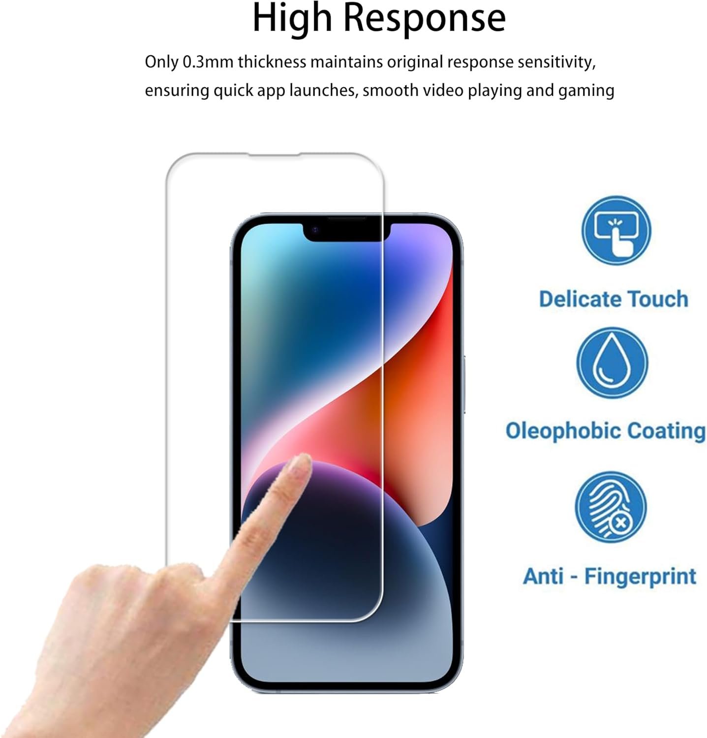 Easy Alignment Frame Designed For iPhone14 Tempered Glass Screen Protector 2-Pack Camera Lens Protector Film 2-Pack - Image 6