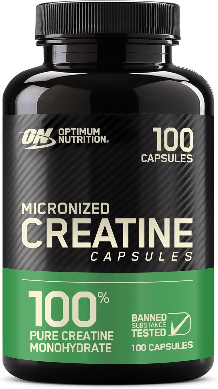 Optimum Nutrition Micronized Creatine Monohydrate Capsules, Keto Friendly, 2500mg, 100 Capsules - Image 2