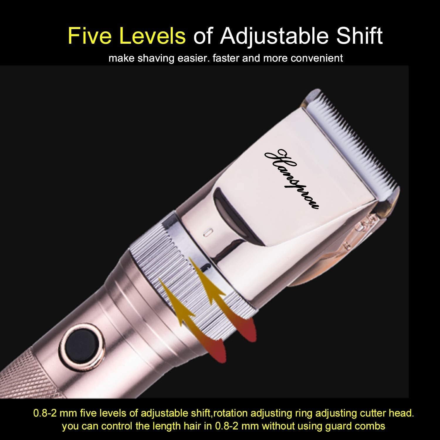 Dog Clippers for Grooming, 12V Dog Hair Clipper, Professional Heavy Duty Pet Grooming Clipper Corded Pet Hair Trimmer for Thick Coats with Guard Combs Brush for Dogs Cats - Image 7