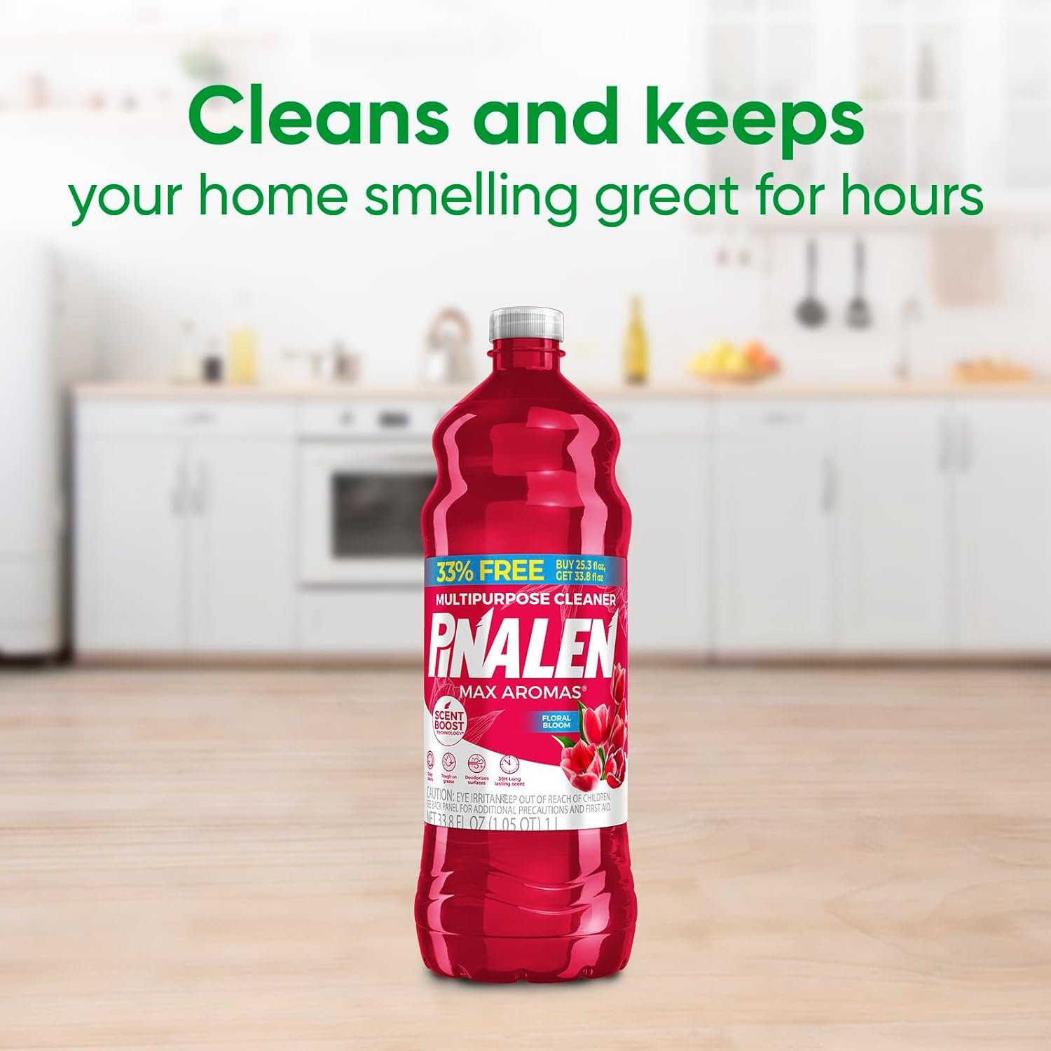 PINALEN Max All Purpose Household Cleaning Floral Scent + Bonus Pack - (33.8 oz) (2024) - Image 6