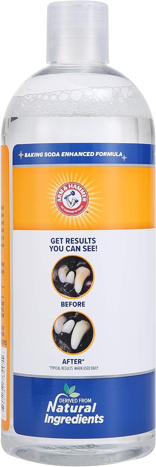 Arm & Hammer Dog Water Additive for Dental Care - Bad Breath Eliminator for Dogs & Dog Breath Freshener - Dog Tooth Plaque Cleaner & Dog Tartar Remover - 16 Fl Oz Dental Rinse for Dogs - Pack of 1 - Image 3