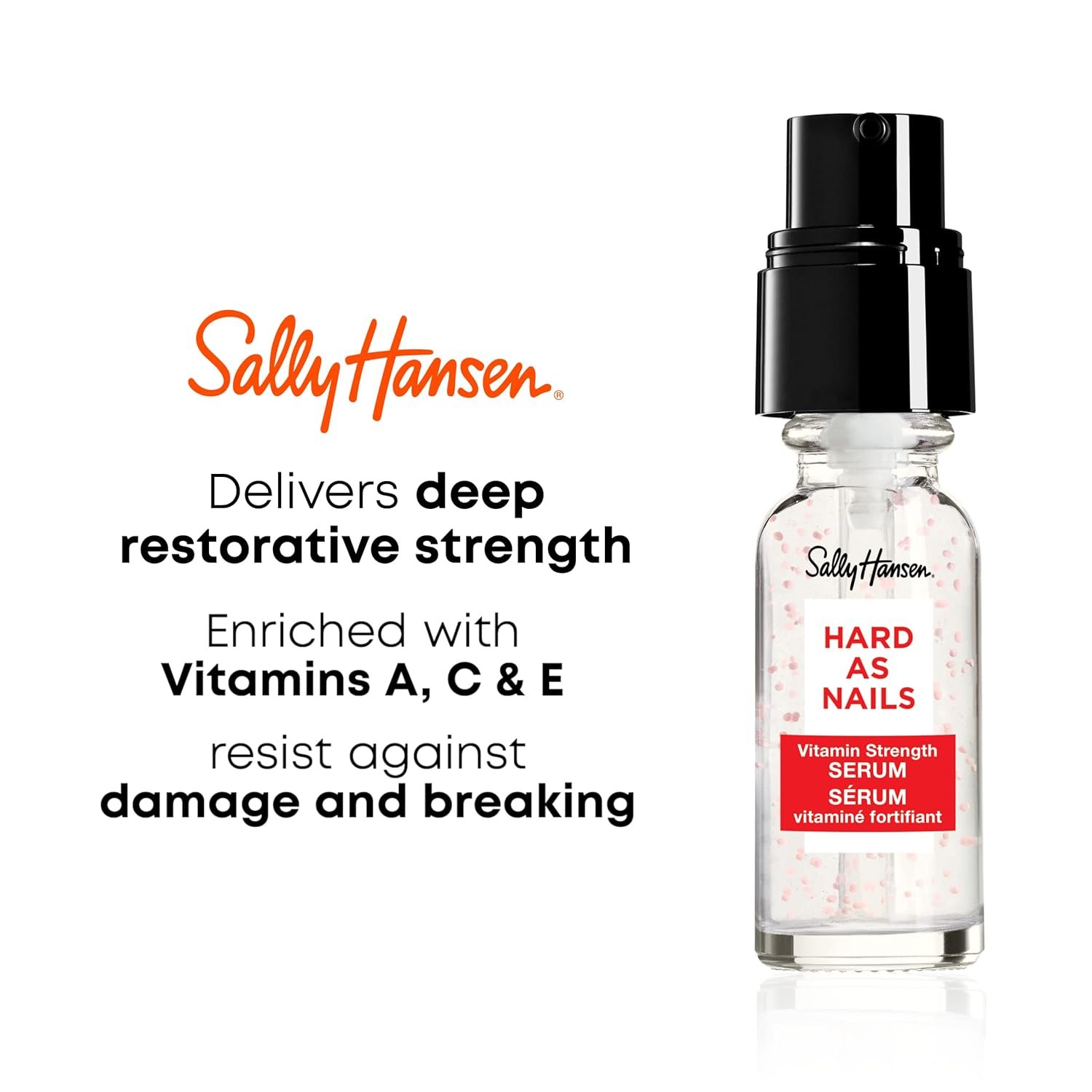 Sally Hansen Hard As Nails®, Vitamin Strength Serum™, Moisturizing Treatment, Nail Strengthener, Inlcudes Vitamins A, C, and E - Image 3