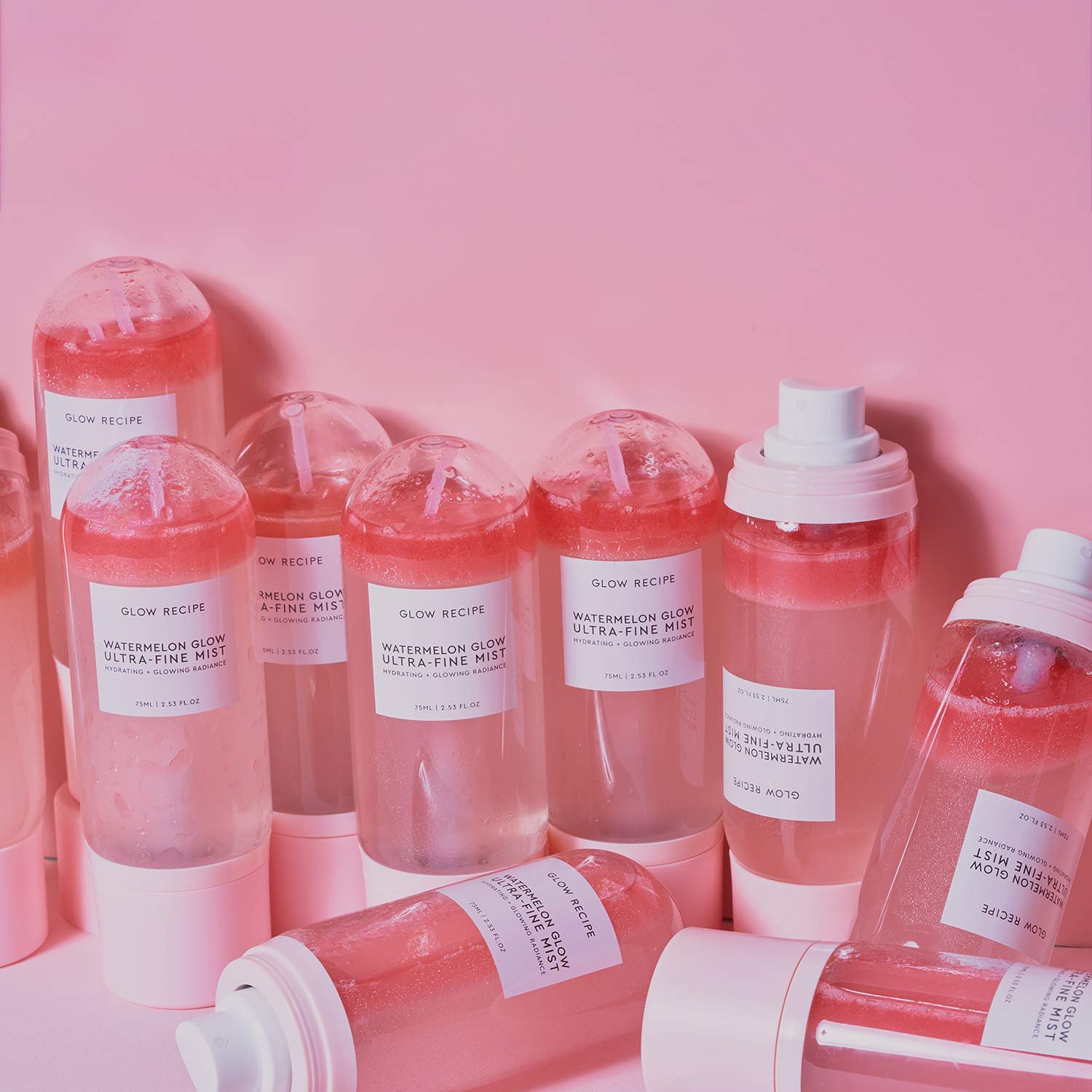 Glow Recipe Watermelon Glow Ultra-Fine Facial Mist Spray - Hyaluronic Acid Face Mist for Fresh + Glowing Skin - Hydrating Face Mist with Hibiscus AHA + Vitamin E - Watermelon Glow Face Spray (2.5 oz) - Image 10