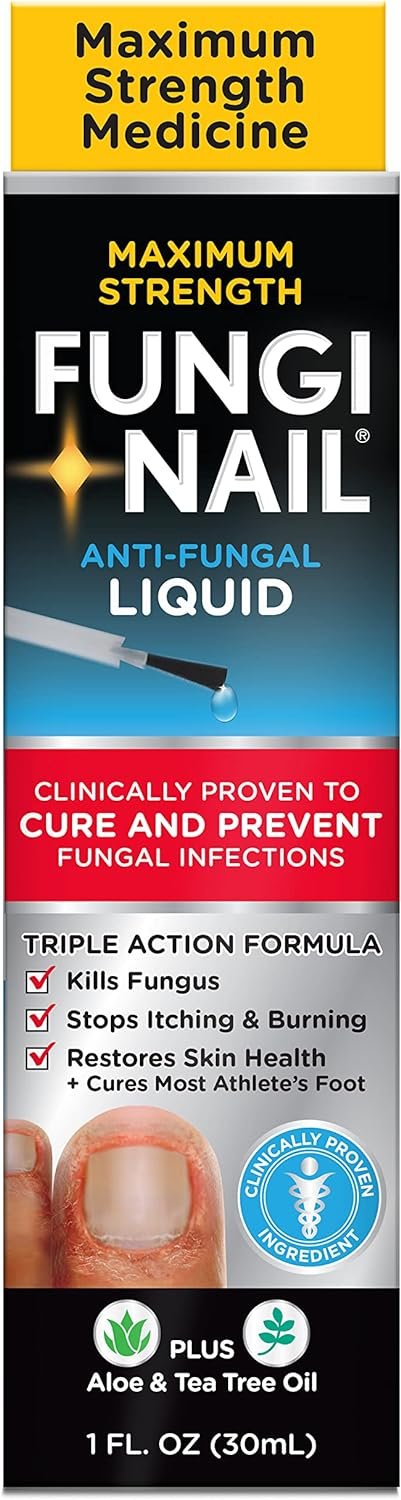 Fungi-Nail Anti-Fungal Liquid Solution, Kills Fungus That Can Lead to Nail & Athlete's Foot with Tolnaftate & Clinically Proven to Cure and Prevent Fungal Infections 1 Fl Oz (Pack of 1) - Image 2