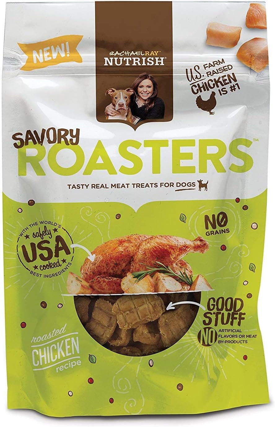 Rachael Ray Nutrish Savory Roasters Real Meat Dog Treats, Roasted Chicken Recipe, 12 Ounces, Grain Free - Image 2