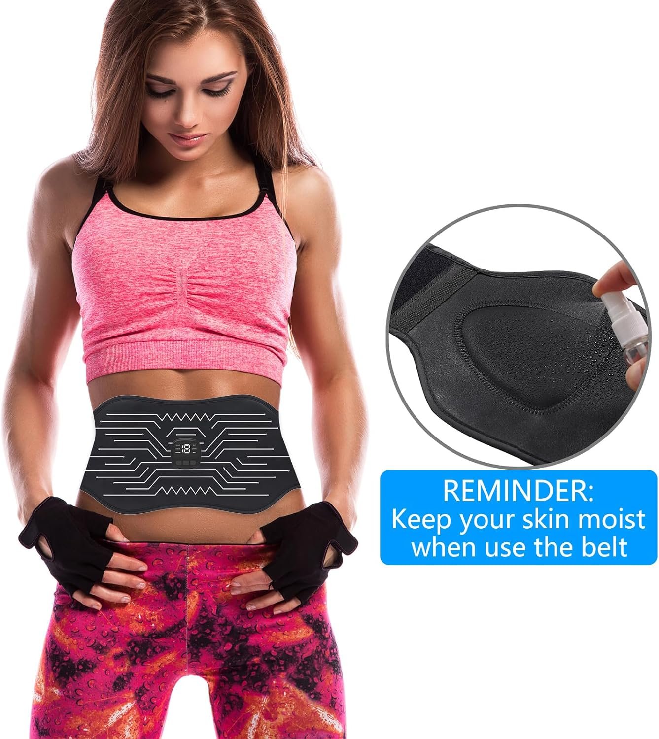 FDA Cleared, ABS Stimulator - EMS Muscle Stimulator - Portable Muscle Toner for Abdomen - Fitness Ab Workout Equipment for Women and Men, Black White - Image 5