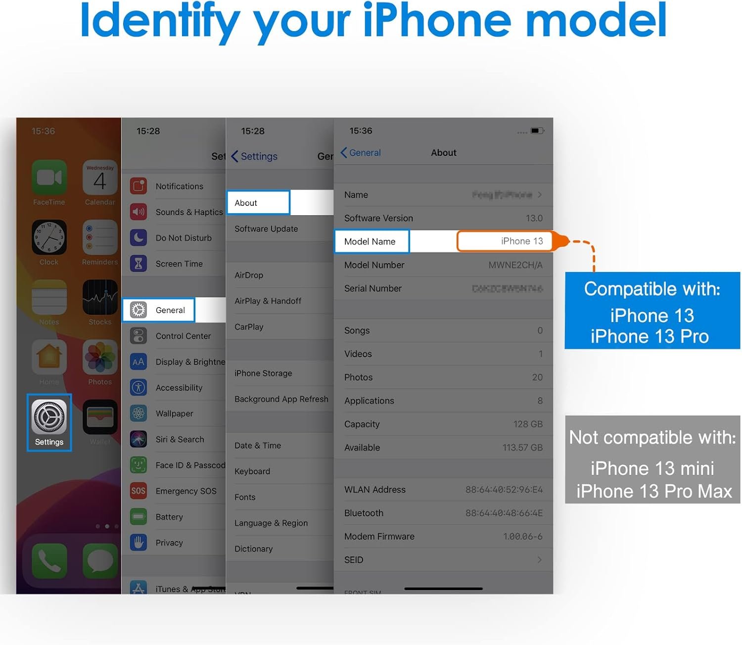 JETech Privacy Screen Protector for iPhone 13/13 Pro 6.1-Inch, Anti Spy Tempered Glass Film, 2-Pack - Image 6