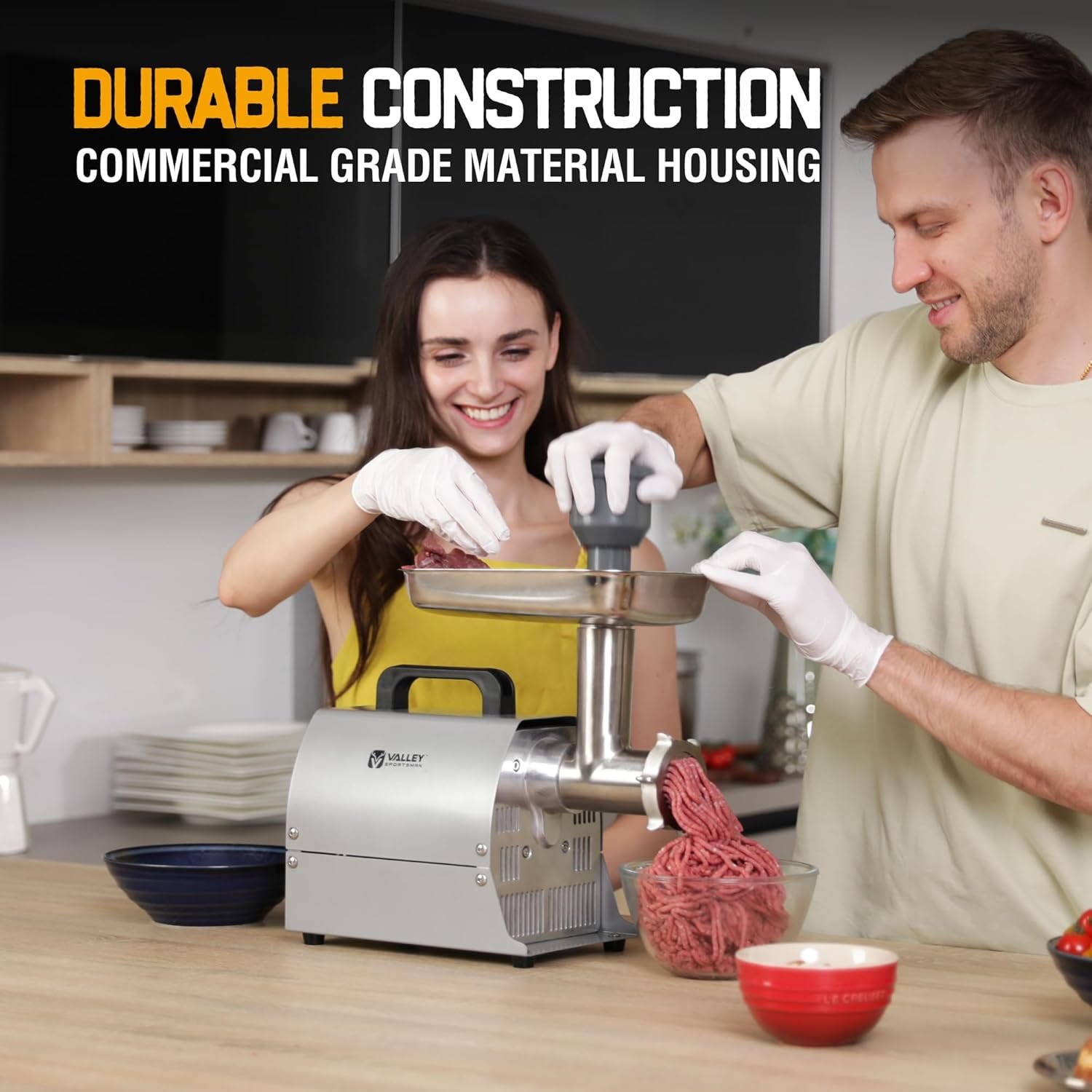 #8 Electric Meat Grinder, 0.4 HP 300W, Copper Motor, Heavy Duty Stainless Steel Industrial Meat Grinder, Ideal for Commercial and Regular Use - Image 6