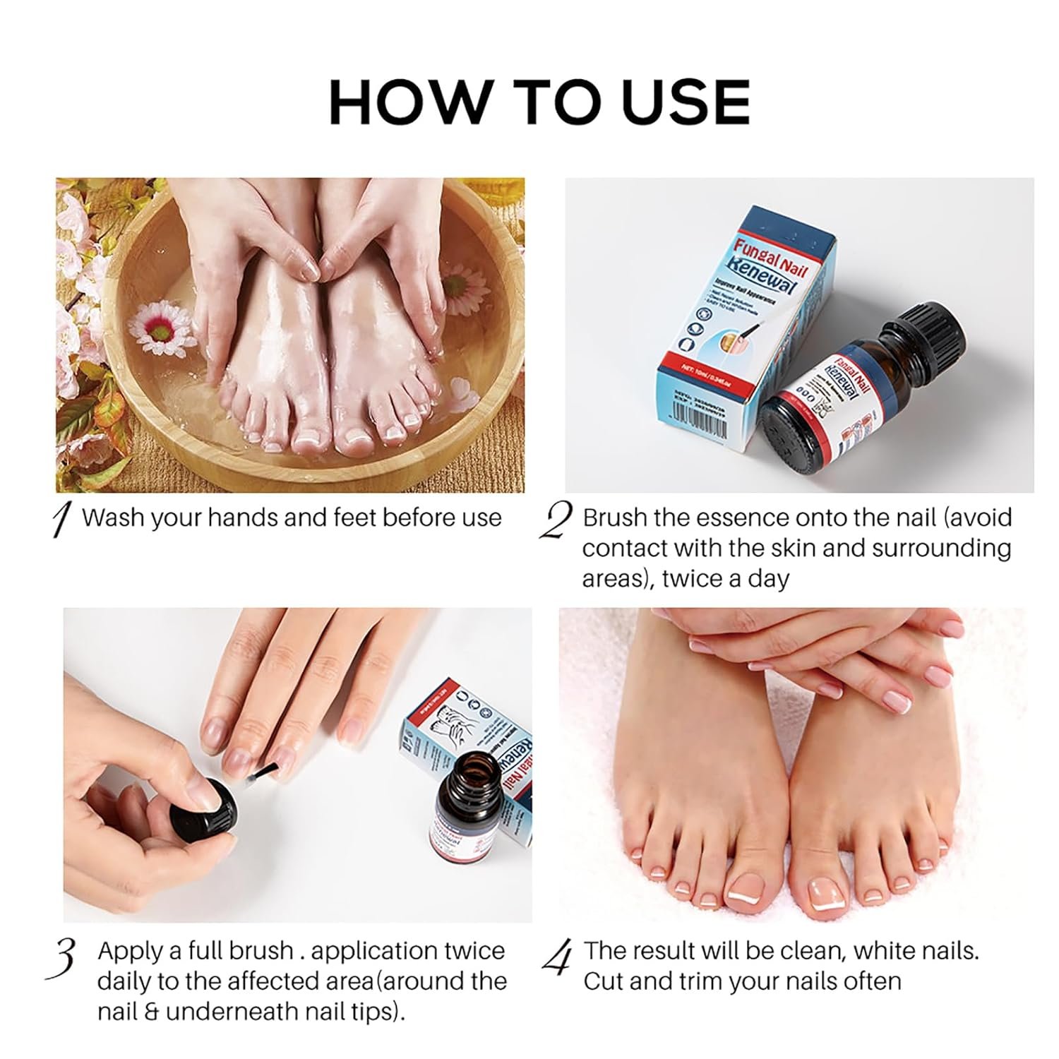 Nail Repair Essnce Liquid, Fingernail and Toenail Repair, Fix & Renew Damaged, Broken, Cracked & Discolored Nails, Reduce Nail Thickening, Strengthen Nails for Beautiful Nail - Image 6