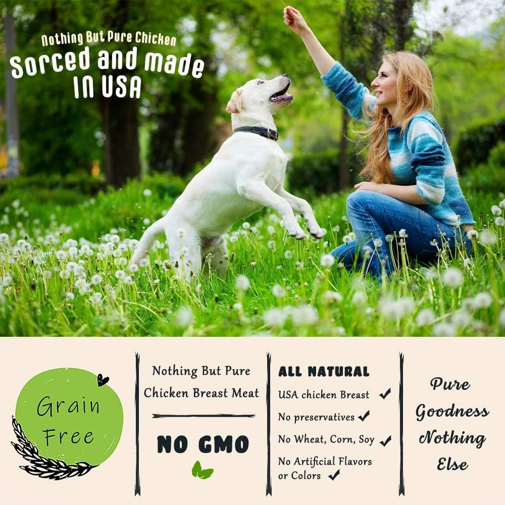 American Paws Chicken Jerky Dog Treats Made in USA All Natural (1 LB) - Image 4