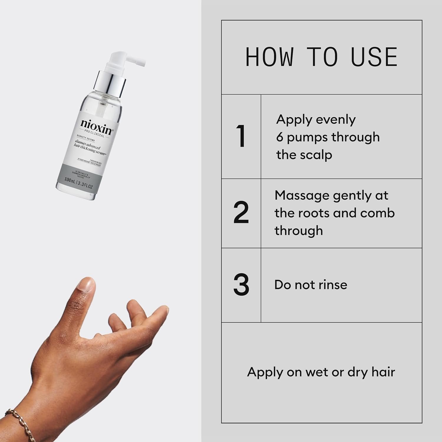 Nioxin Diamax Hair Thickening Treatment, Instant Hair Fullness with Caffeine, Niacinamide & Panthenol - Image 7