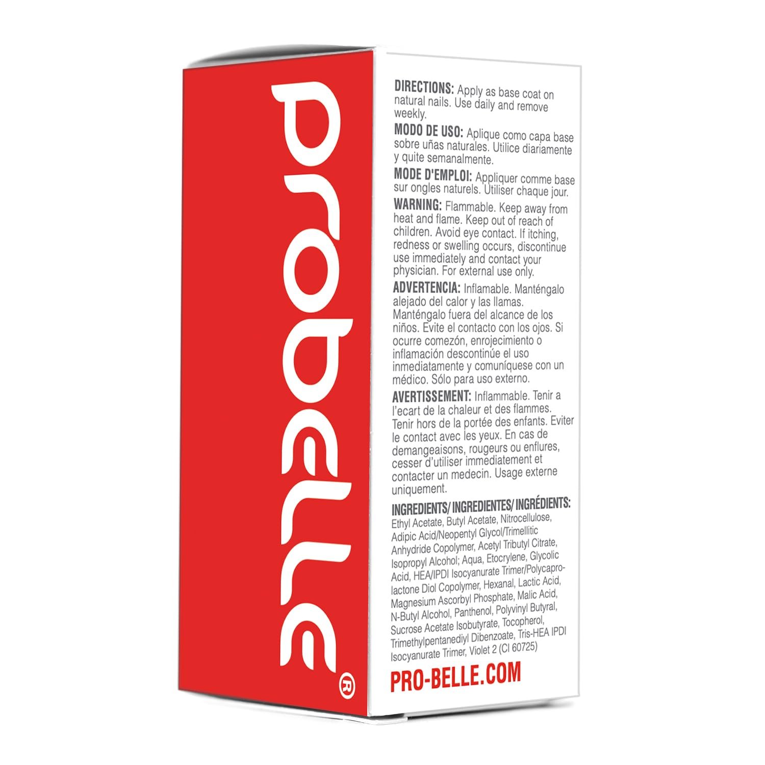 Probelle Nail Strengthening Formula, Nail Growth & Conditioning, Stops Splits, Chips, Cracks & Strengthens Nails, Clear - Image 4