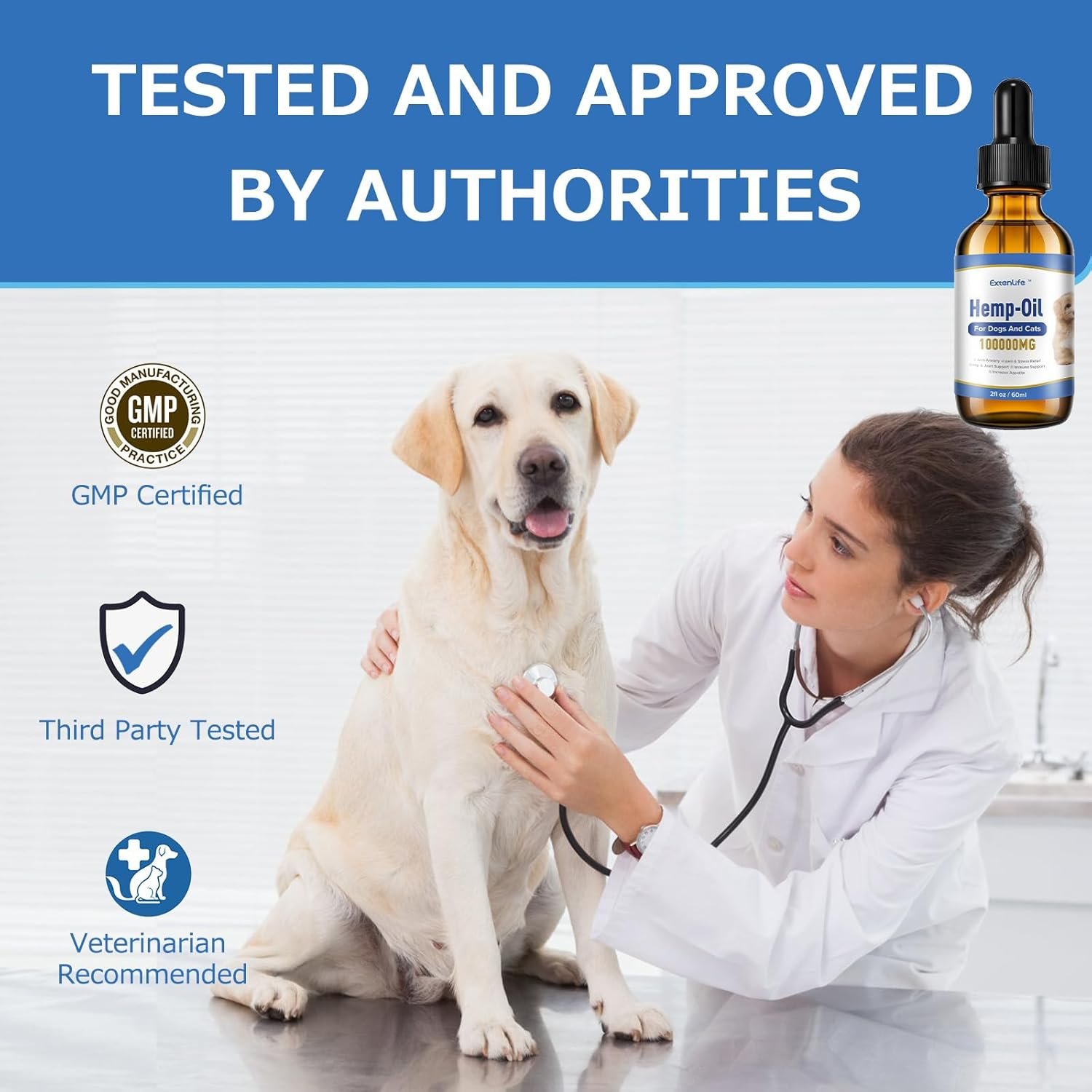 Hemp Oil for Dogs and Cats- Natural Pet Oil Drop for Anxiety Stress Pain Inflammation Joint Hip Аrthritis Skin Allergies Relief Relax Sleep, Organic Extract Dog Cat Calming Treats-60ml… - Image 6