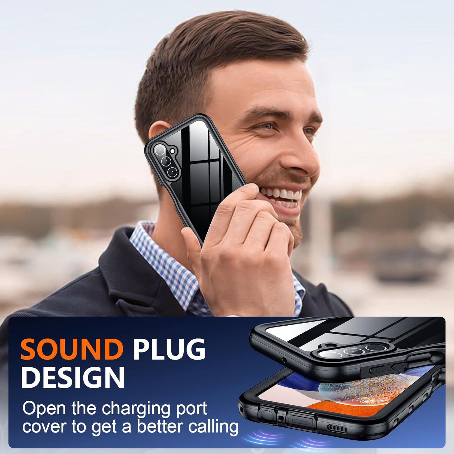 SPIDERCASE for Samsung Galaxy A14 5G Case Waterproof,Full Heavy Duty Protection,Built-in Screen&Camera Protector,Military Shockproof,Dustproof,Anti-Scratched Durable Case for Galaxy A14 5G 6.6",Black - Image 8