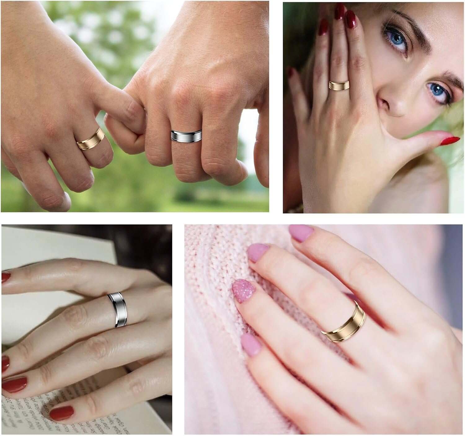 Smart Ring, Smart Ring Health Tracker, IP68 Waterproof Fitness Tracker Ring, No App Subscription with Heart Rate, Blood Oxygen, and Activity Tracking (Silver, 9#) - Image 7