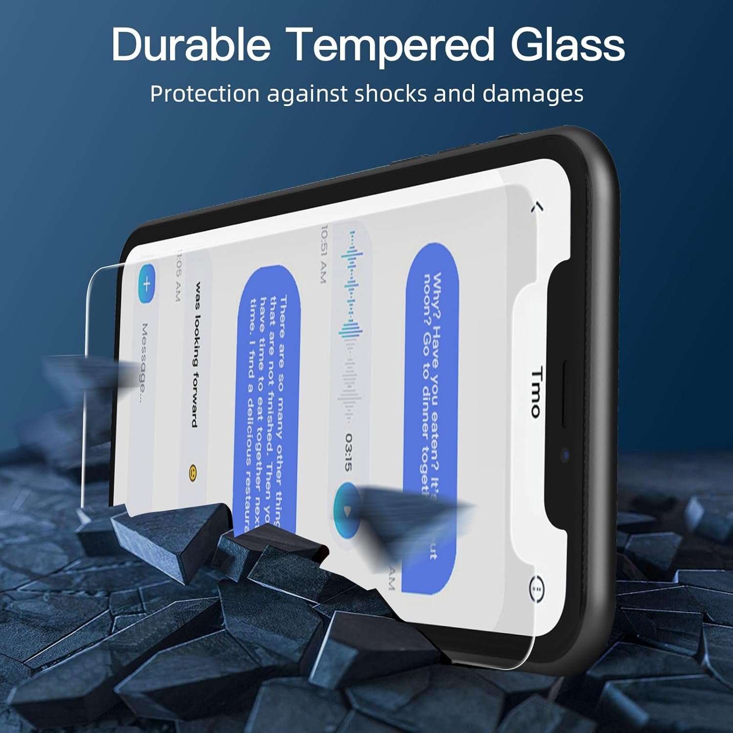 NEW'C 3 Pack Privacy Screen Protector for iPhone 11, iPhone XR, Balanced 35-Degree Privacy Angle with Eye Protection, Ultra Durable 9H Hardness, Bubble-Free - Image 8