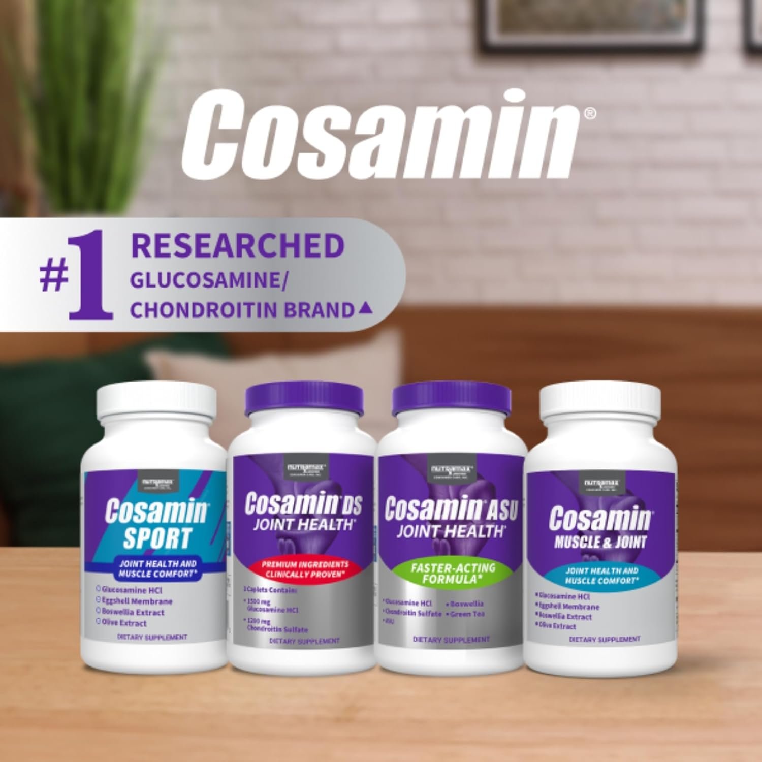 Nutramax Cosamin® DS Joint Health Supplement with Glucosamine & Chondroitin for Men’s & Women's Joint Health, 180 Capsules - Image 8