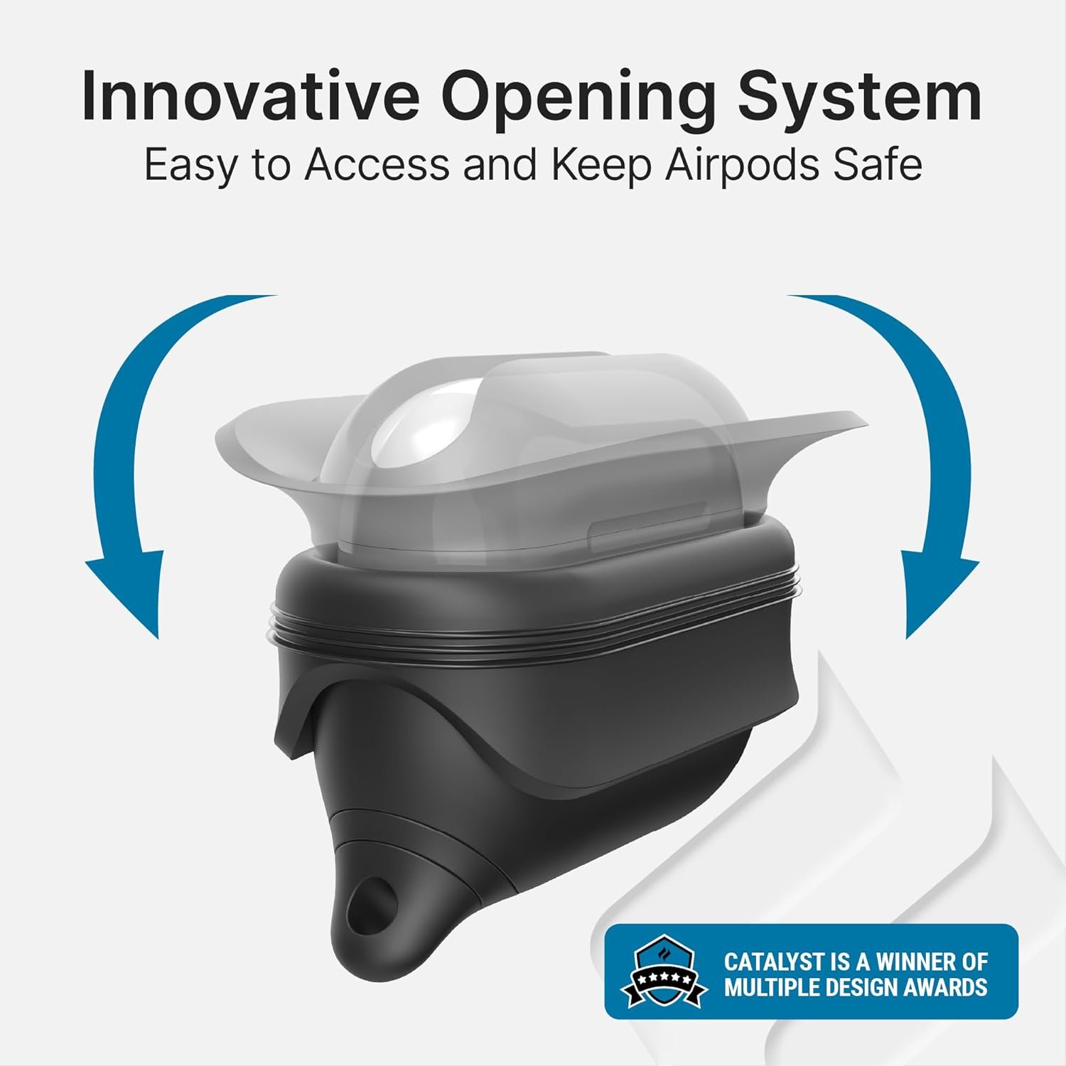 Catalyst Waterproof Case for AirPods Pro 2nd Generation and AirPods Pro 1st Generation - Wireless and USB-C Charging Compatible, One Piece Design, High Drop Protection Case with Carabiner - Image 6