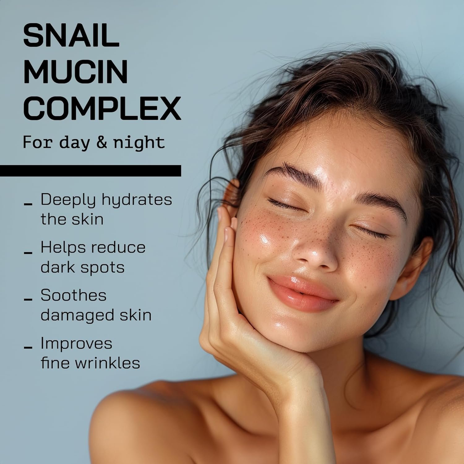 Snail Mucin Serum - Advanced Snail 96 Mucin Power Essence with Hyaluronic Acid & Centella - Skin Repair Hydrating & Moisturising Face Serum for Women - 3.38 Fl. oz 100 ml - Cruelty Free Skincare - Image 3