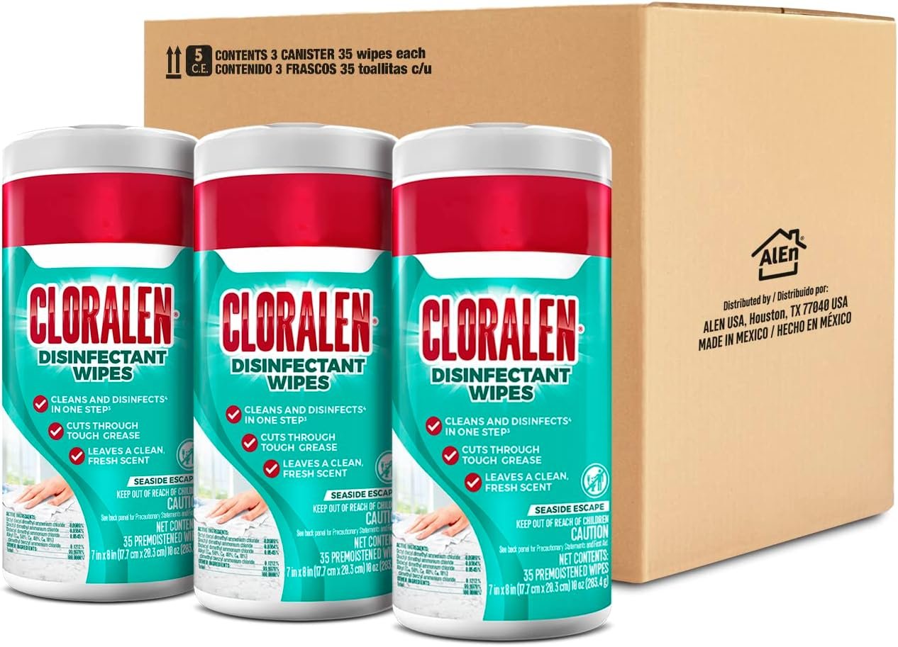 Cloralen Disinfectant Multipurpose EPA Wipes 35 count 3/packs (2759) - Image 2