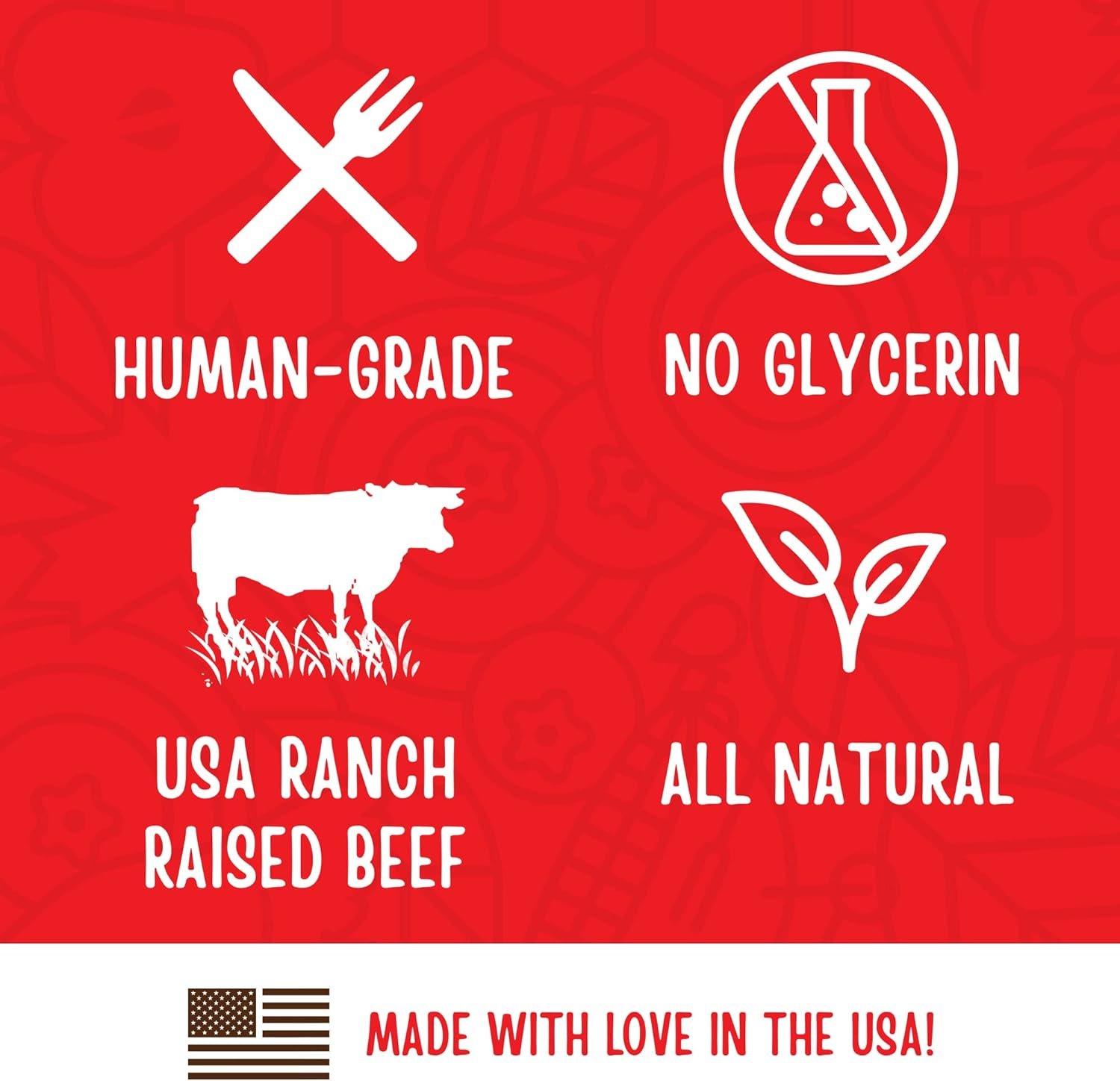 Full Moon All Natural Human Grade Dog Treats, Essential Beef Savory Sticks, 22 Ounce, 1.375 Pound (Pack of 1) - Image 6