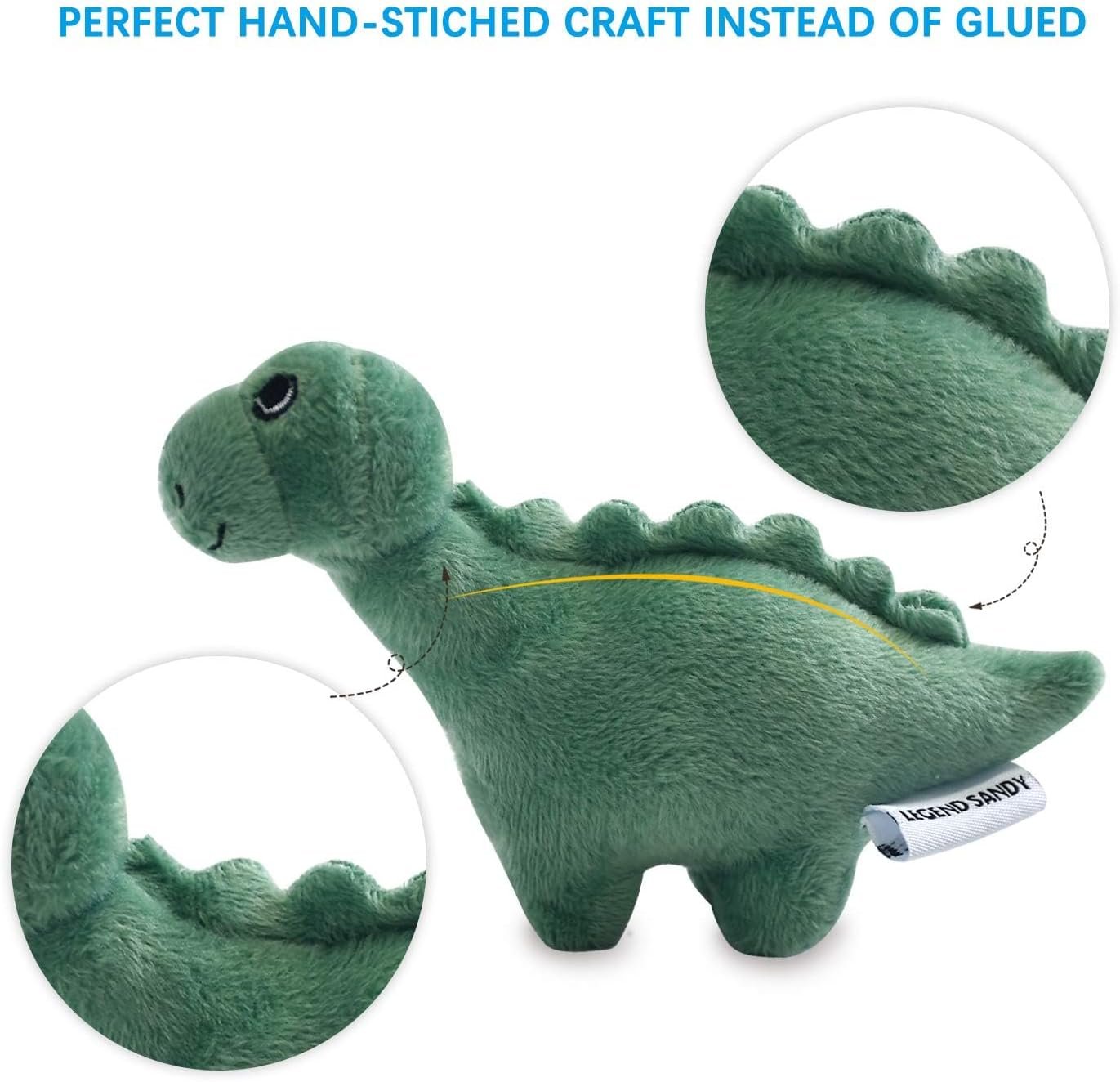 LEGEND SANDY Squeaky Plush Dog Toy Pack for Puppy, Small Stuffed Puppy Chew Toys 6 Dog Toys Bulk with Squeakers, Cute Soft Pet Toy for Small Medium Size Dogs - Image 5