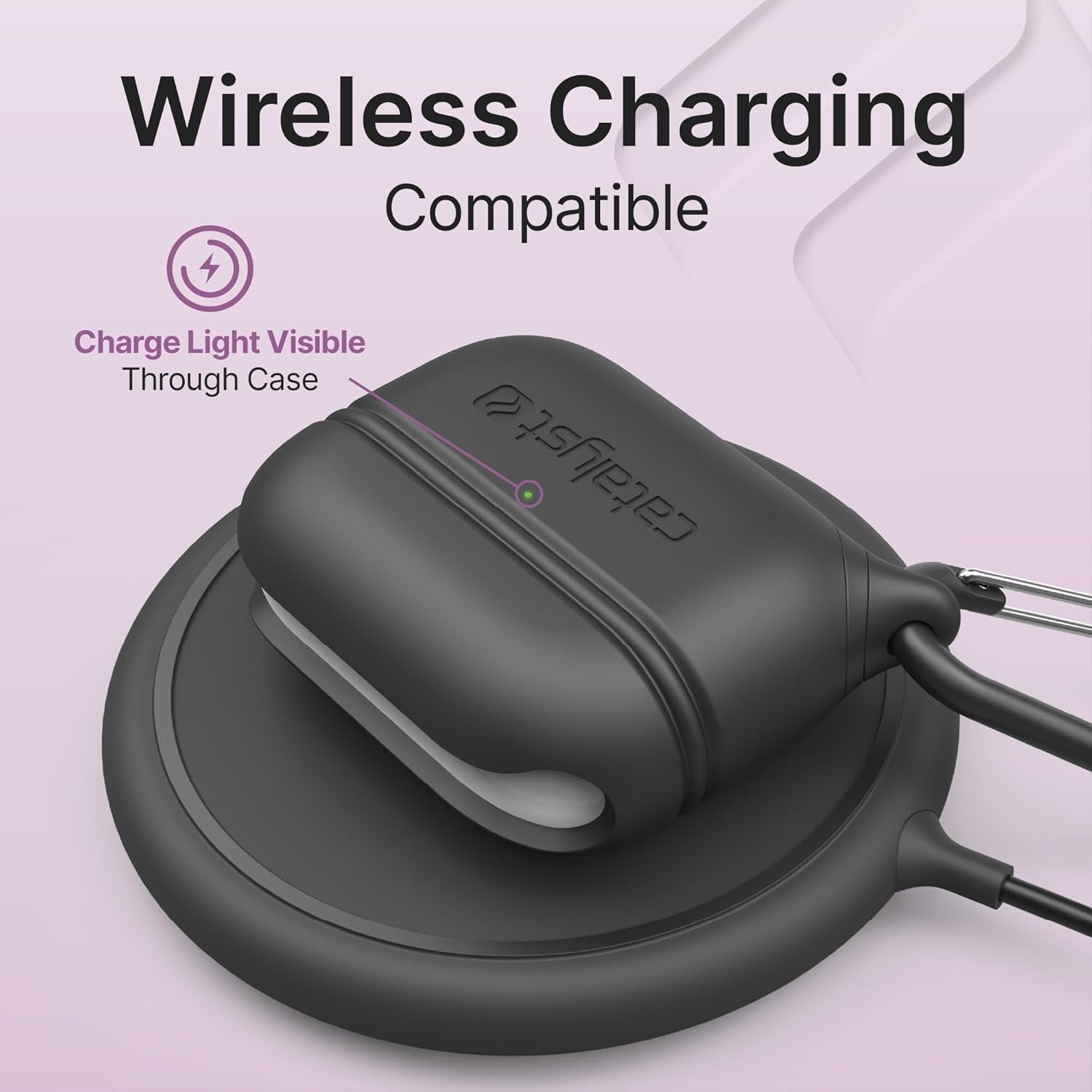 Catalyst Waterproof Case for AirPods Pro 2nd Generation and AirPods Pro 1st Generation - Wireless and USB-C Charging Compatible, One Piece Design, High Drop Protection Case with Carabiner - Image 7