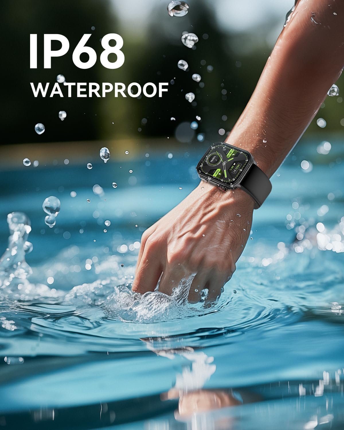 Smart Watch for Men Women(Answer/Make Calls), 2.01" AMOLED HD Display Heart Rate Sleep Monitor Fitness Activity Tracker for Android iOS,B2 - Image 8