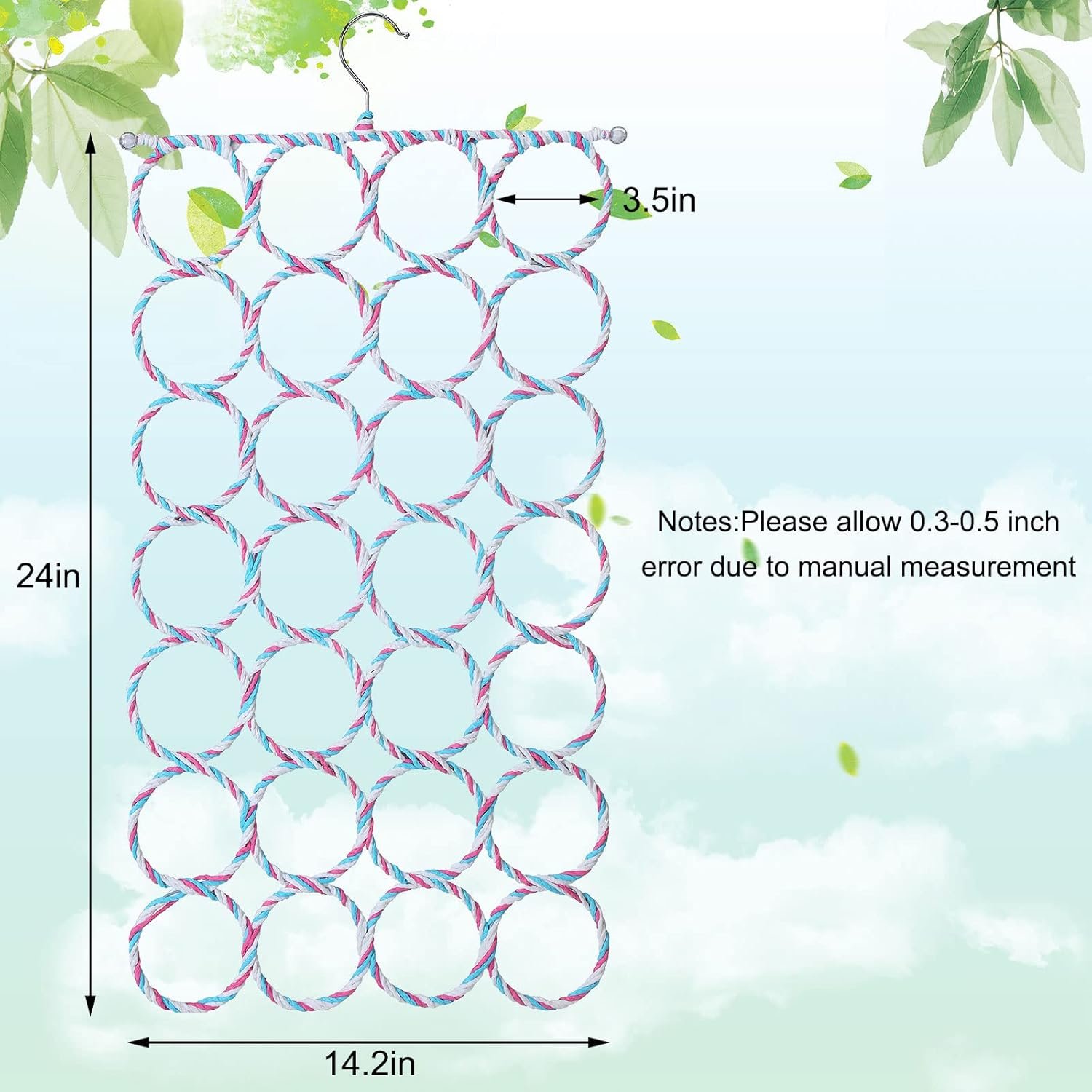 Hoolerry 3 Pieces Bird Rat Climbing Rope Net Toy for Cage Bird Rope Perch Swing, Ladder Rope Bridge Hanging Hammock, Small Animal Activity Toy for Gerbil, Mouse, Mice, Parrot, Bird - Image 3