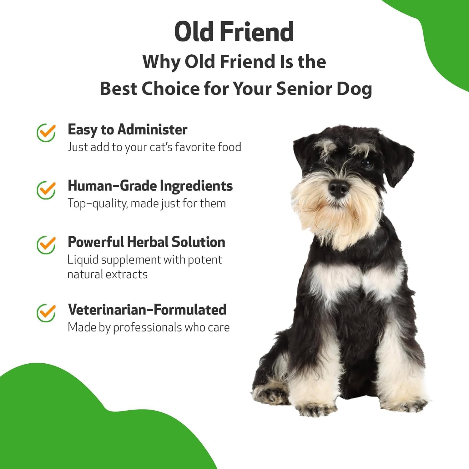 Pet Wellbeing Old Friend for Senior Dogs - Vet-Formulated - Aging Immune System & Joint Mobility Support in Older Canines - Natural Herbal Supplement 2 oz (59 ml) - Image 5