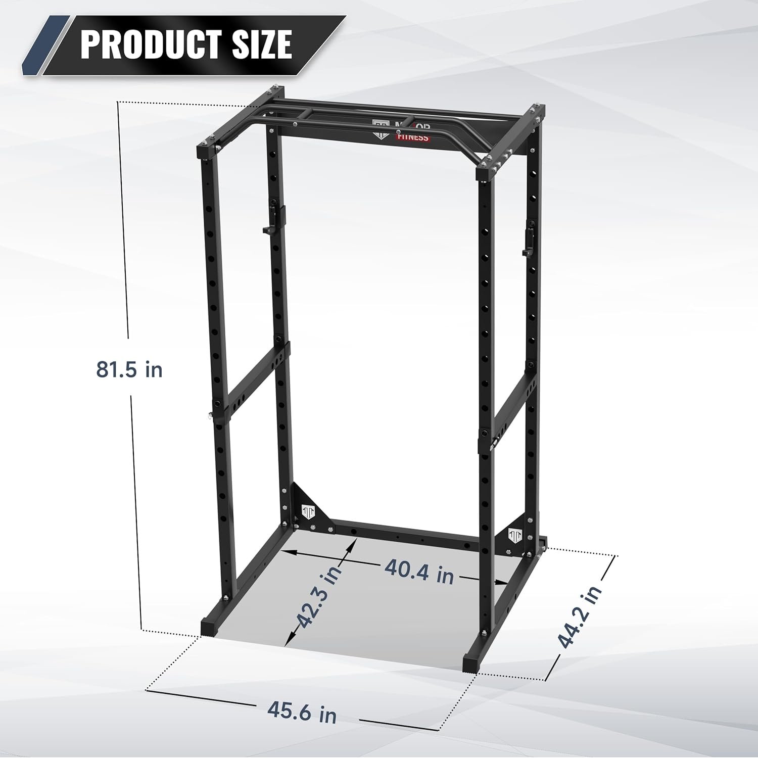 Major Fitness Power Cage, F16 Squat Rack All-in-One 1200lbs Capacity Power Rack with Attachment for Home Gym - Image 4