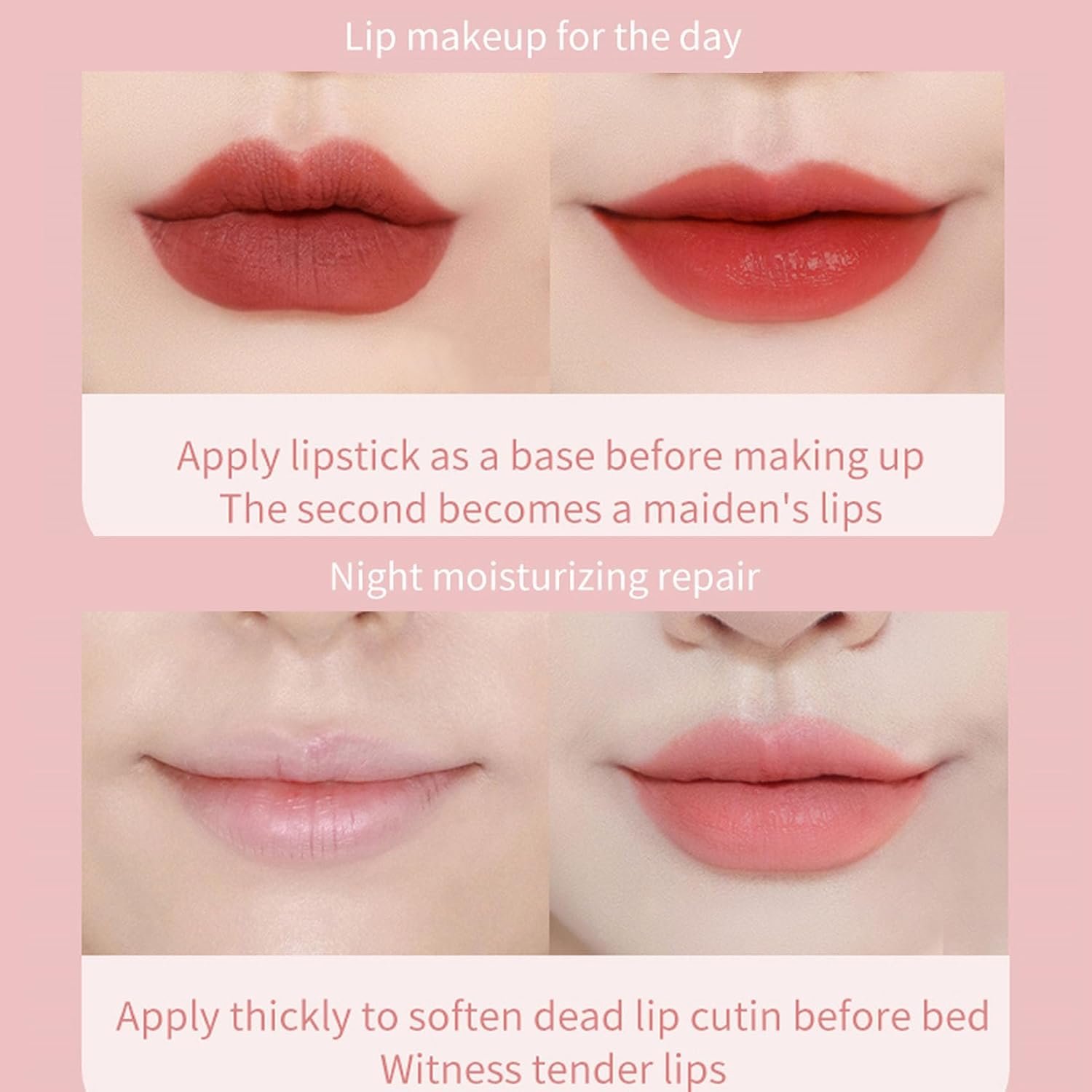 Lip Sleeping Mask, Moisturizing Lip Mask, Overnight Lip Mask for Chapped Cracked Dry Lips, Long Lasting Nourishing Lip Balm for Repair Lips, Hydrating Lip Mask for Women Men Lip Care - Image 7