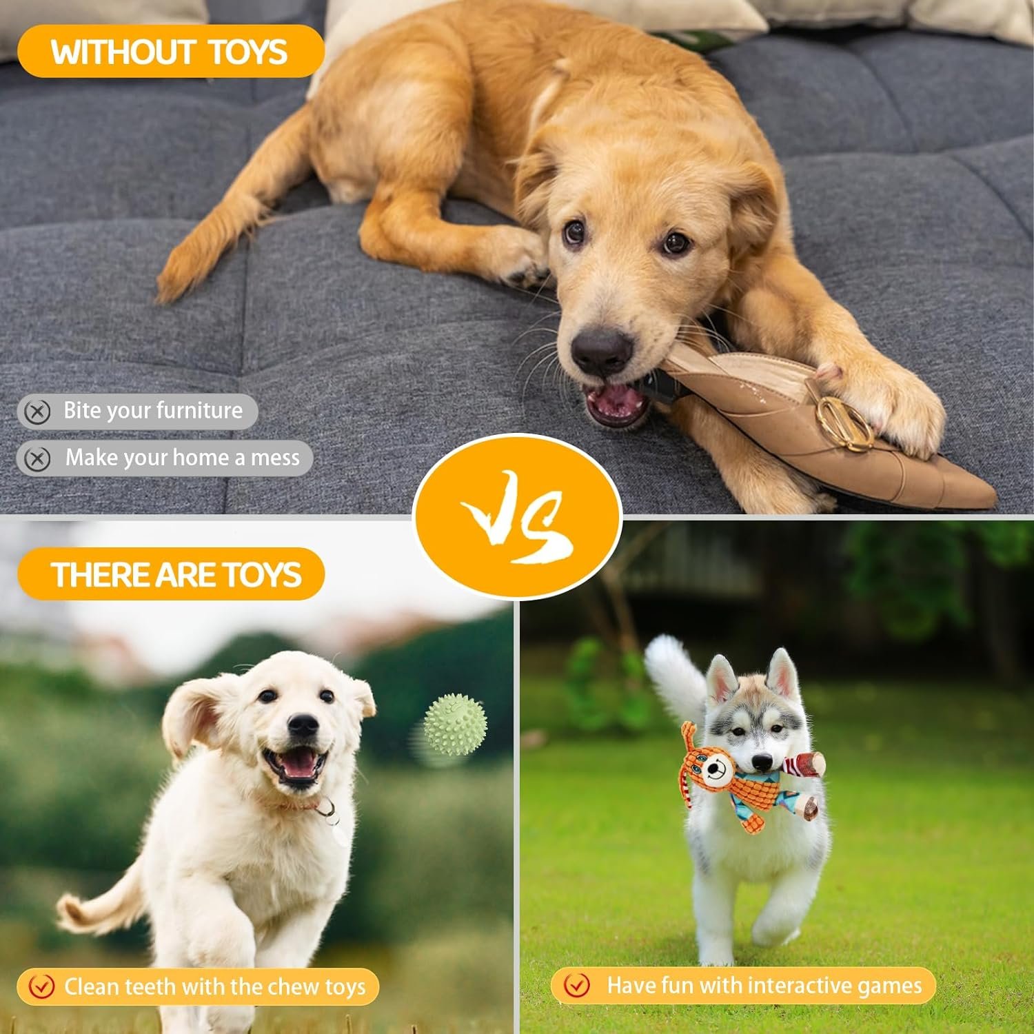 20PCS Puppy Teething Toys, Dog Squeaky Toys, Rope Toys, Interactive Dog Toys to Keep Them Busy, Chew Toys for Puppies, Pet Toys for Small Dogs, Dog Toy Basket Full of Fun - Image 6