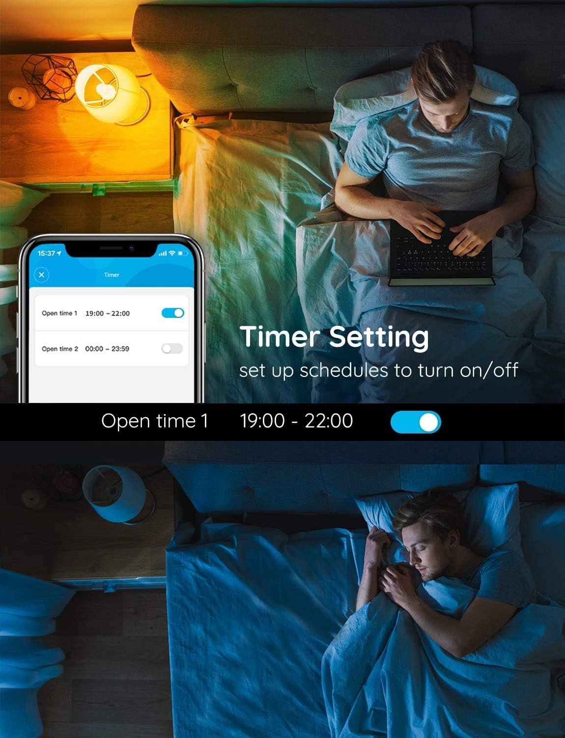 Govee LED Light Bulb Dimmable, Music Sync Color Changing, A19 7W 60W Equivalent, No Hub Required Multicolor Bluetooth Light Bulbs with App Control for Party Home (Don't Support WiFi/Alexa) - Image 8