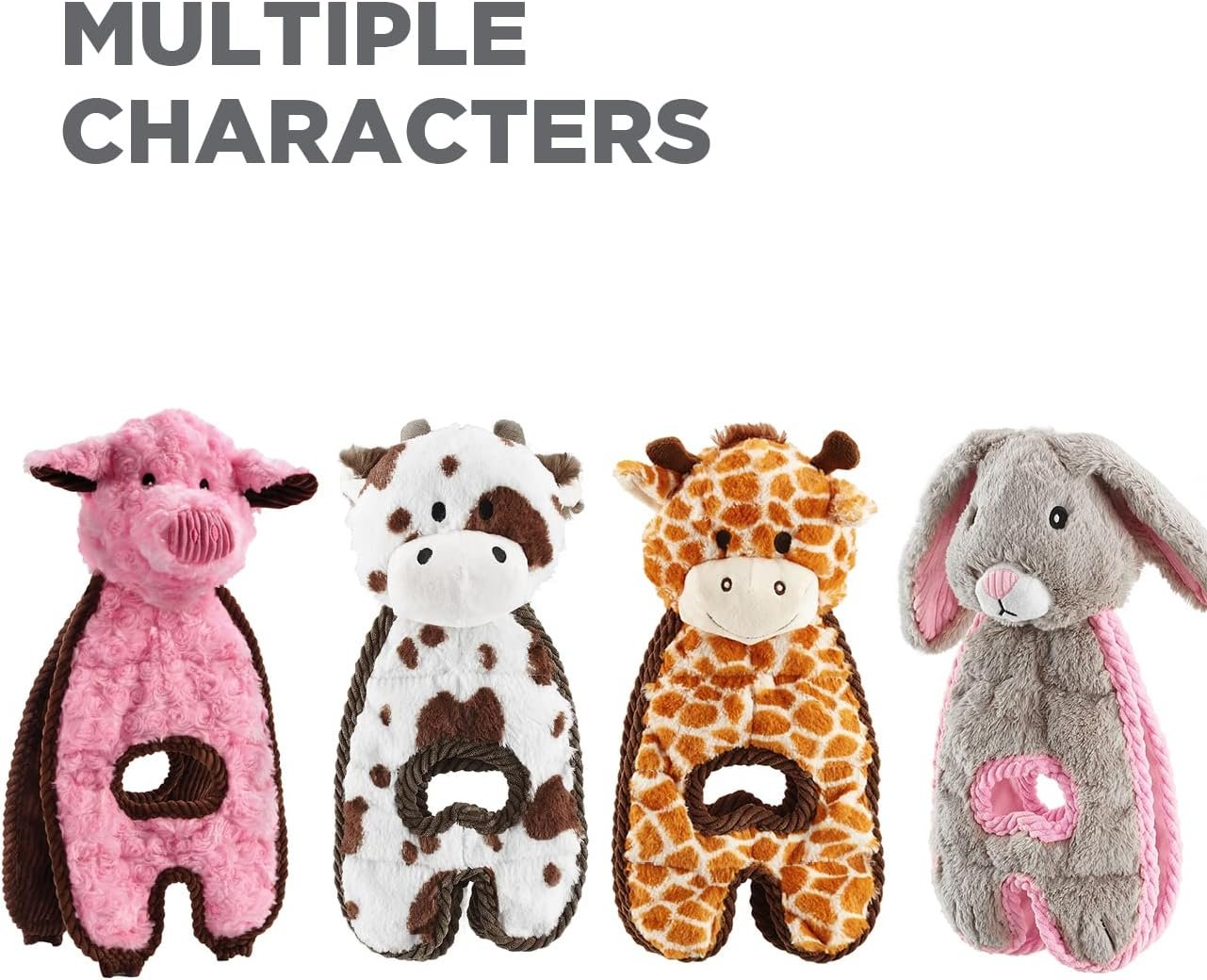 Outward Hound Cuddle Tugs Giraffe Plush Squeaky Dog Toy - Image 8