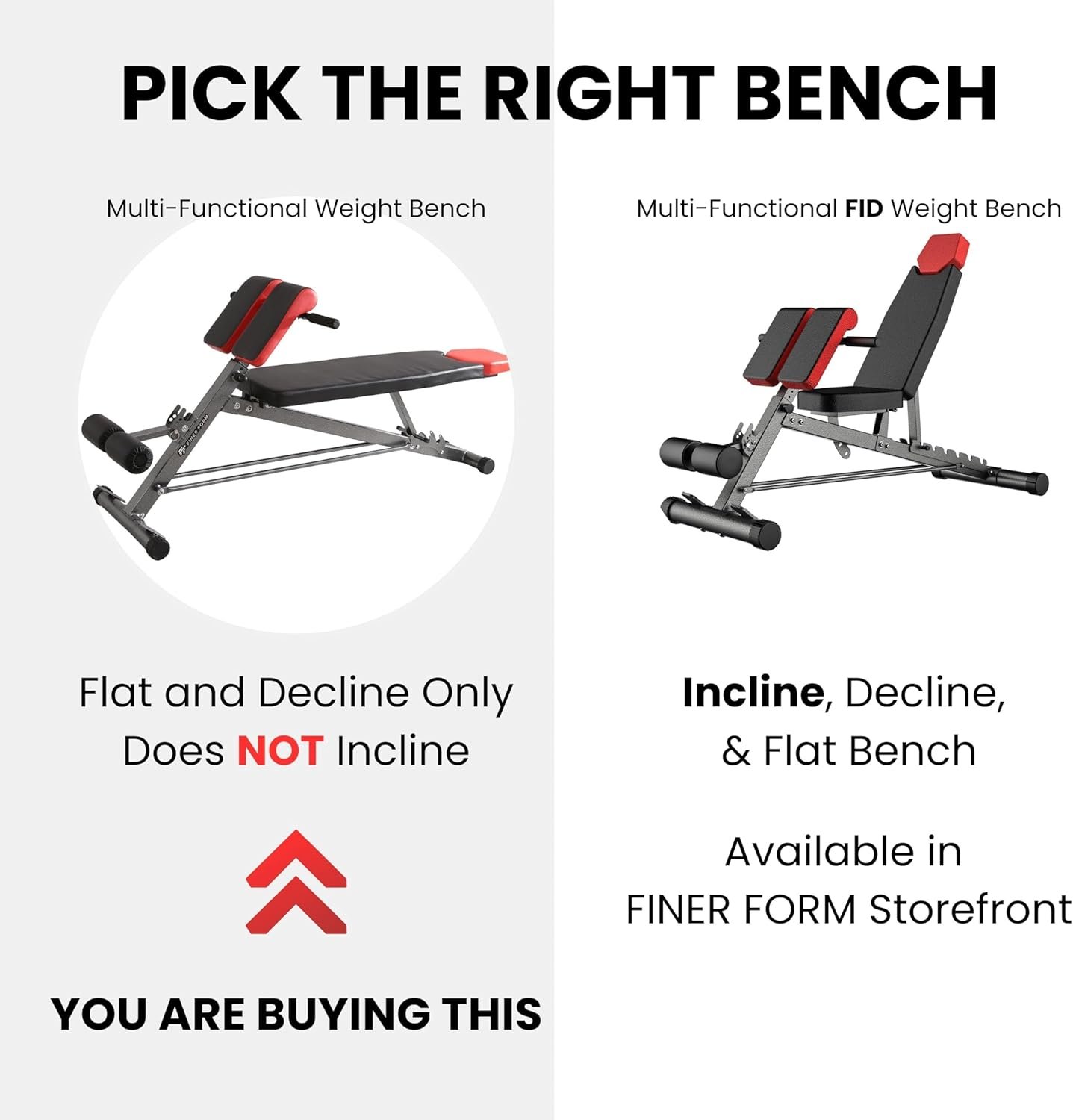 Finer Form Multi-functional Adjustable Weight Bench with Free Workout Chart. Adjust to Hyper Back Extension, Roman Chair, Ab Sit Up Bench , Decline, Flat, No Incline. Perfect Workout Equipment for a Weights Dumbbells Set - Image 3