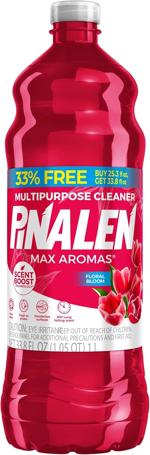 PINALEN Max All Purpose Household Cleaning Floral Scent + Bonus Pack - (33.8 oz) (2024) - Image 2