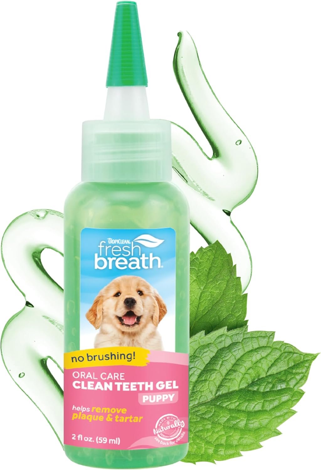 TropiClean Clean Teeth Gel for Puppies | No Brush Puppy Dental Gel | Puppy Toothpaste | Puppy Tooth Gel for Small Dogs | Made in the USA | 2.2 oz. - Image 2