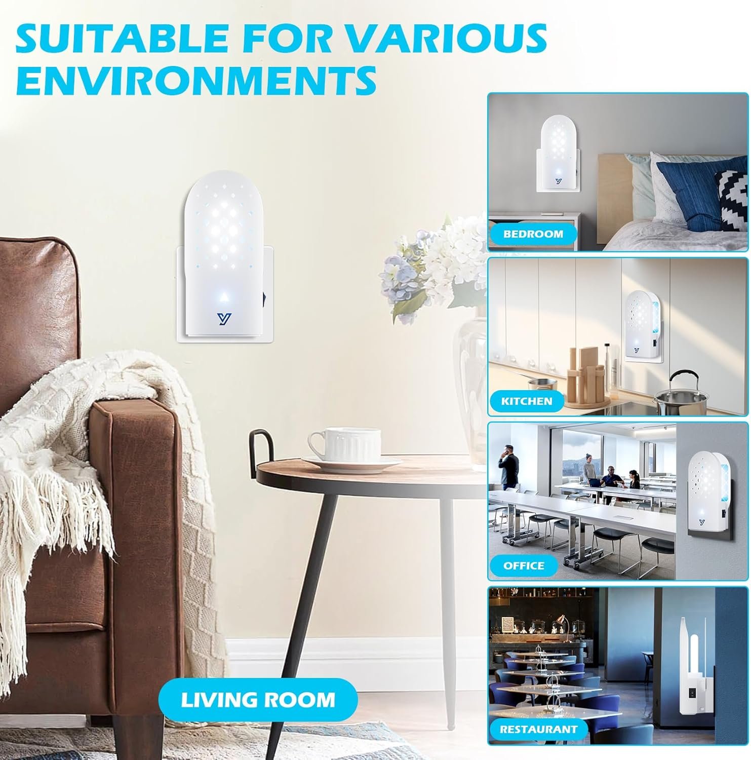 Electronic Flying Insect Trap 2 Pack Plug in Flea Mosquito Fly Catcher Gnat Moth Bug Killer with Night Light UV Attractant and Sticky Boards for Home Office Garage - Image 4