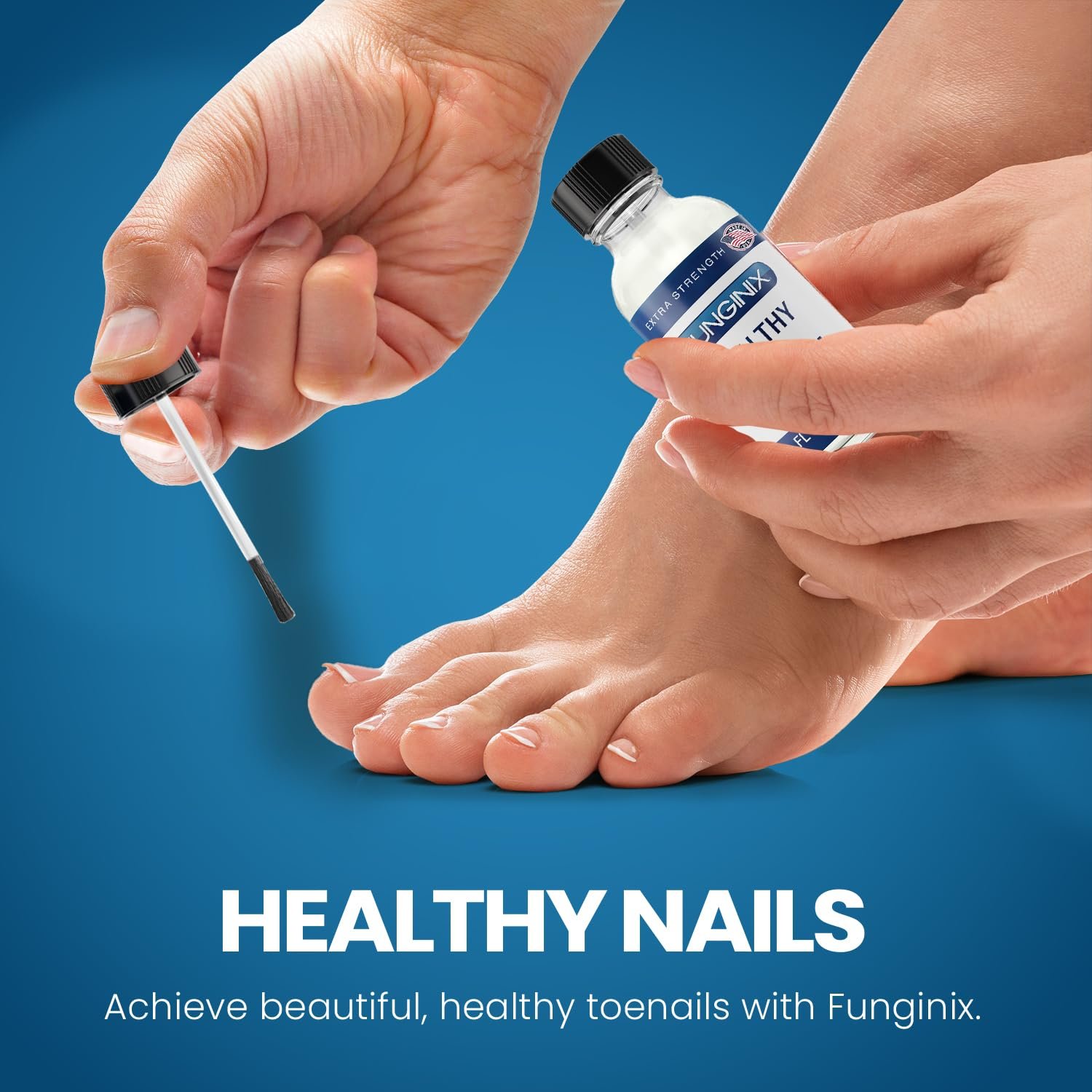 FUNGINIX Toenail Fungus Treatment - Extra Strength - Nail Fungus Treatment & Athlete's Foot Solution - Antifungal Liquid Solution - Made In the USA - 1 Bottle - (Packaging May Vary) - Image 8