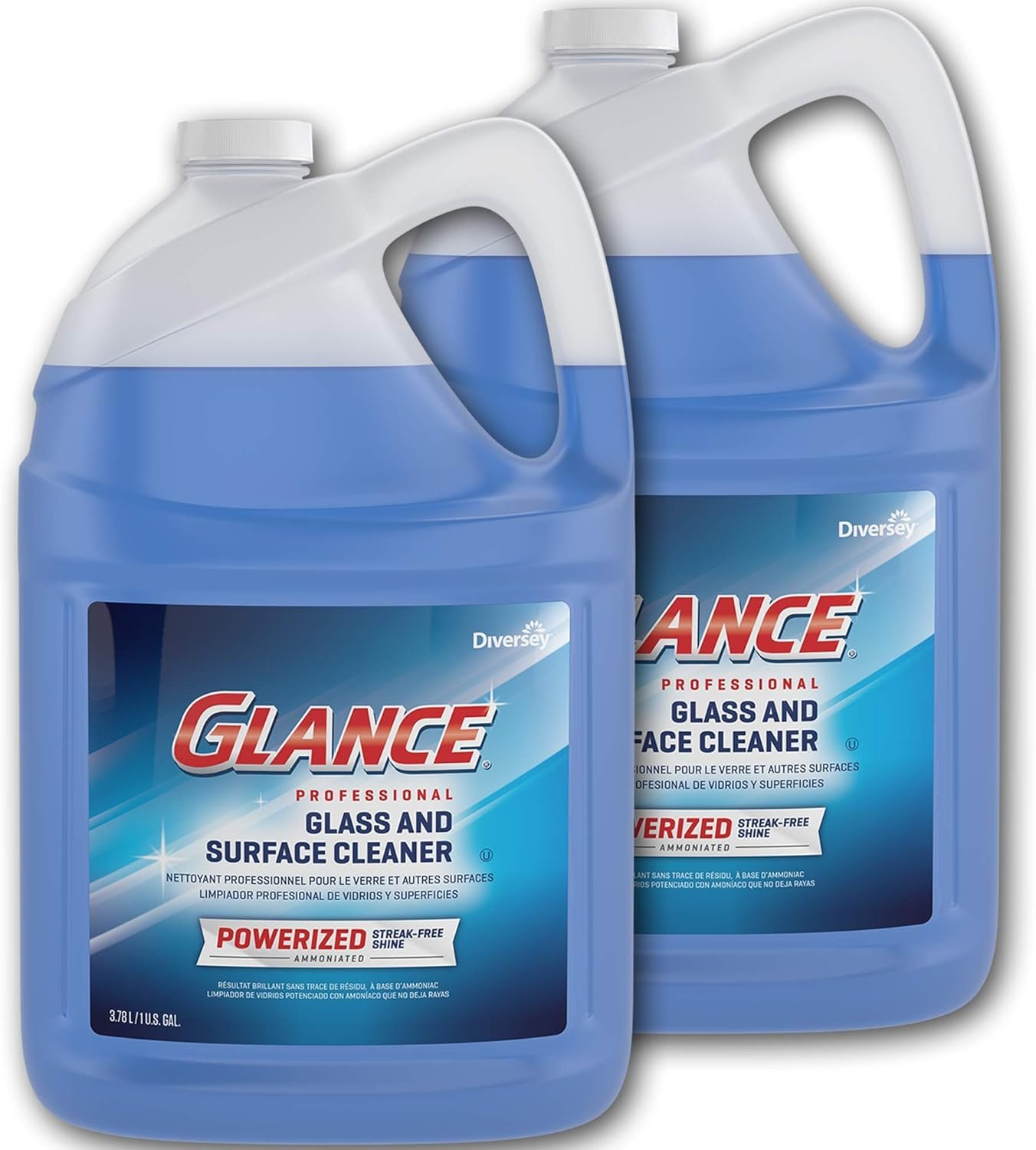 GLANCE CBD540311 Powerized Professional Glass & Surface Cleaner, Streak Free Commercial Ammoniated Window Spray, Ready-to-Use Refill, 1-Gallon (Pack of 2) - Image 2