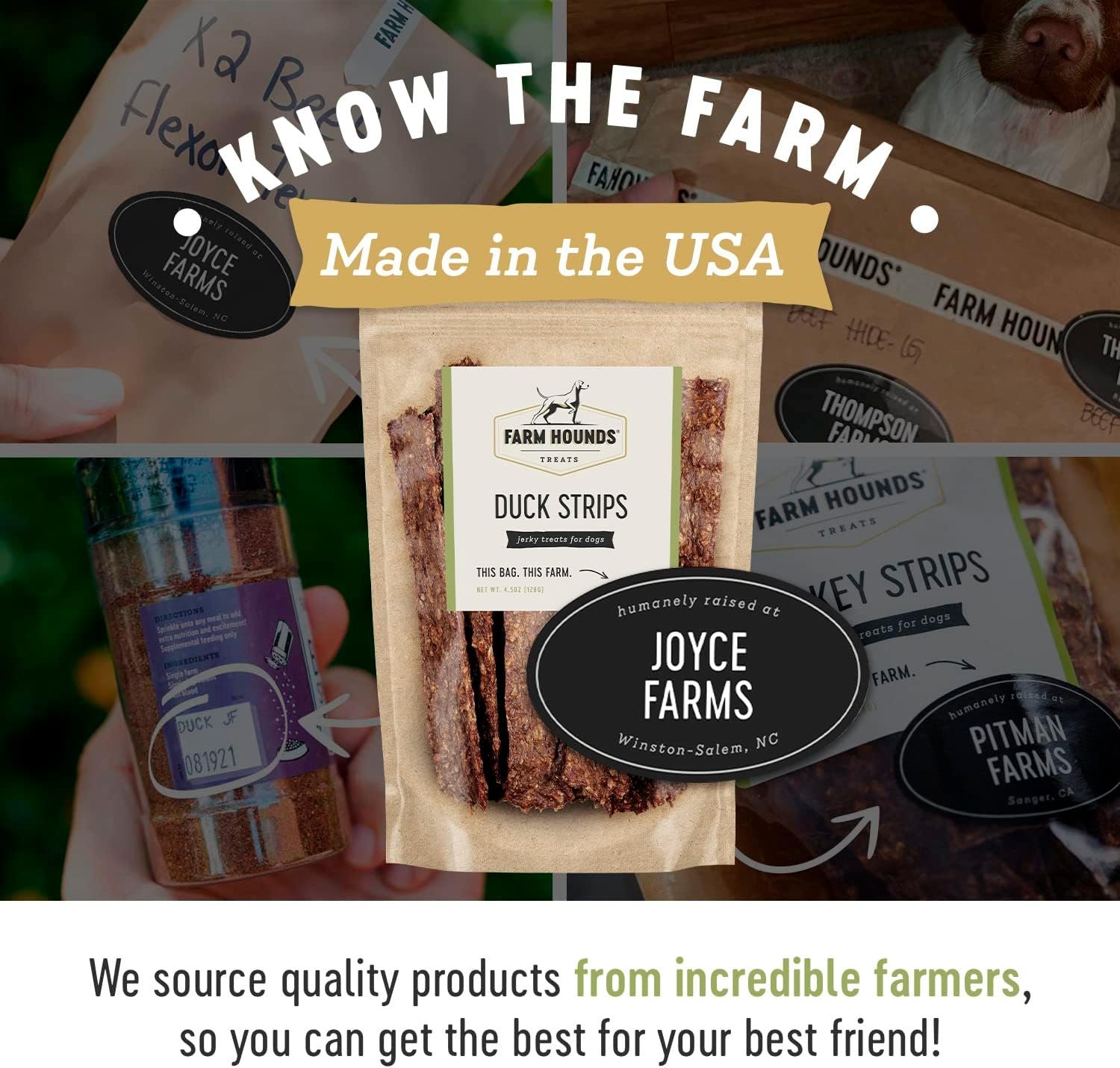 Farm Hounds - Duck Strips - Premium Natural Duck Jerky for Dogs - Made from 100% Humanely Raised Duck - Break-to-Size - Great for Training & Treats - No Added Fillers - Made in USA - 4.5 oz - 1 Pack - Image 6