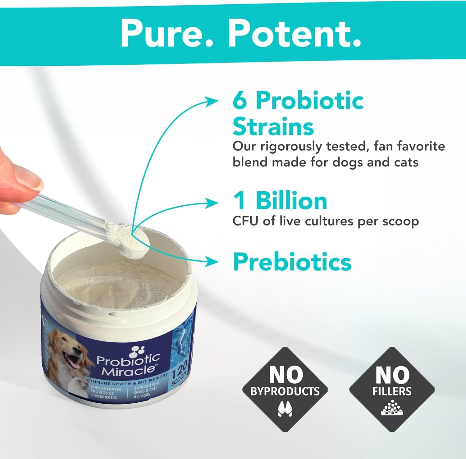 Probiotics for Cats & Dogs : Probiotic Miracle : Bowel & Gut Support : Digestive Health : Stop Diarrhea, Loose Stool - Image 4
