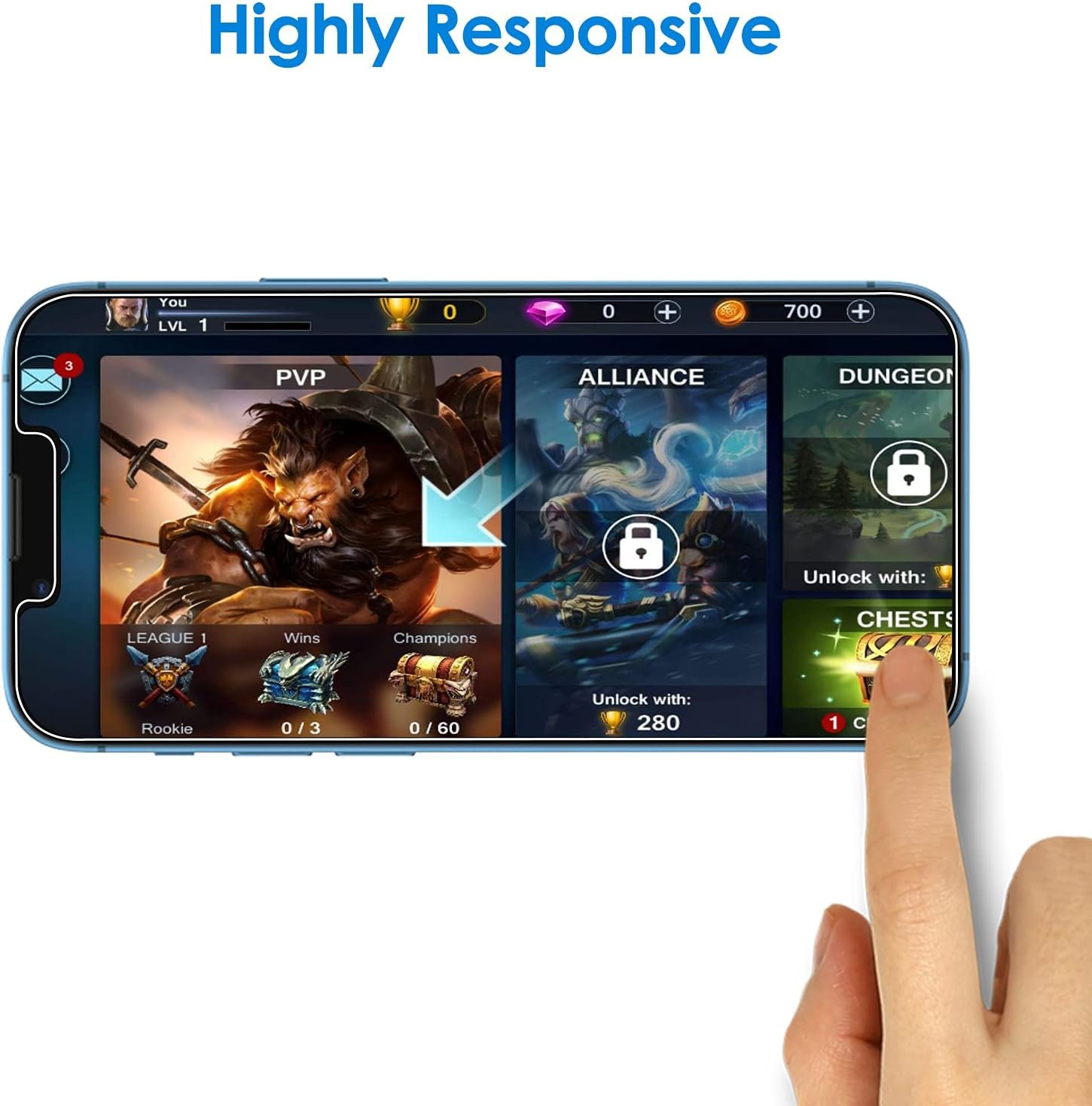 JETech Screen Protector Compatible with iPhone 13 and iPhone 13 Pro 6.1-Inch, Tempered Glass Film, 3-Pack - Image 7